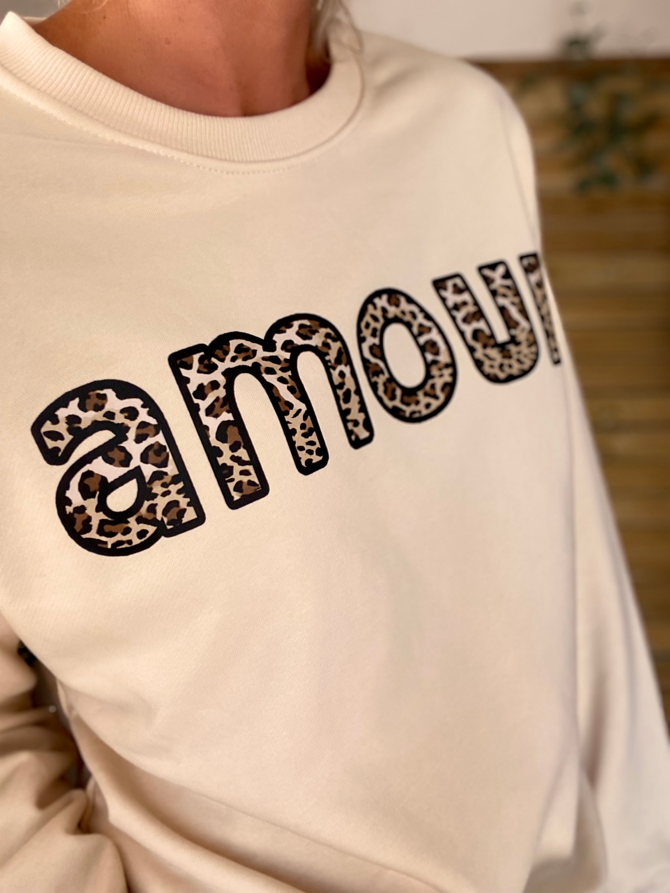 Sweat amour LĂ©o đ COLINE - CrĂšme