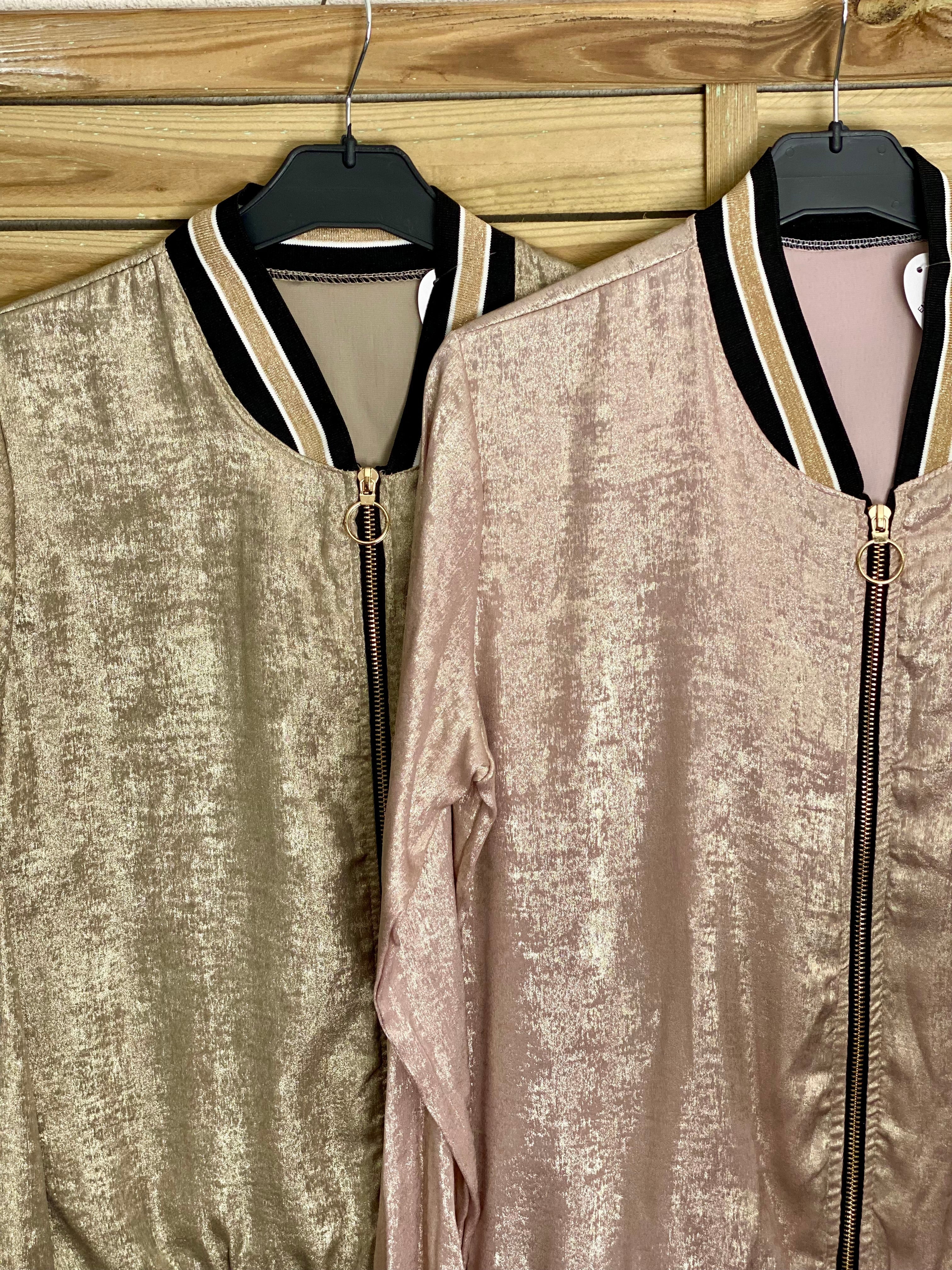 Veste bombers léger EMILY - Doré foncé - taille unique