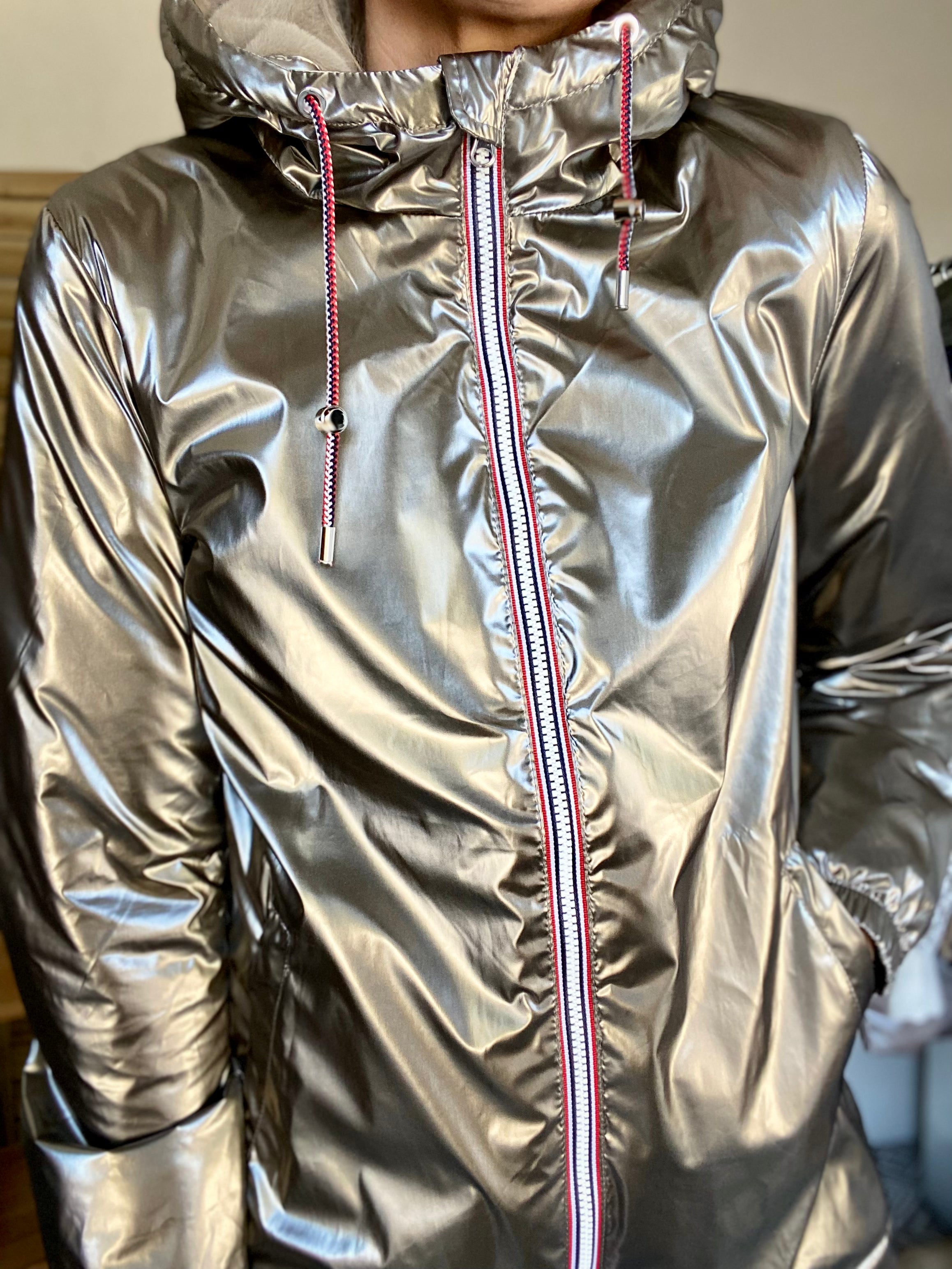 Parka Imperméable THELMA MI-LONG fourré - Bronze - LAURA JO - FIN DE SÉRIE