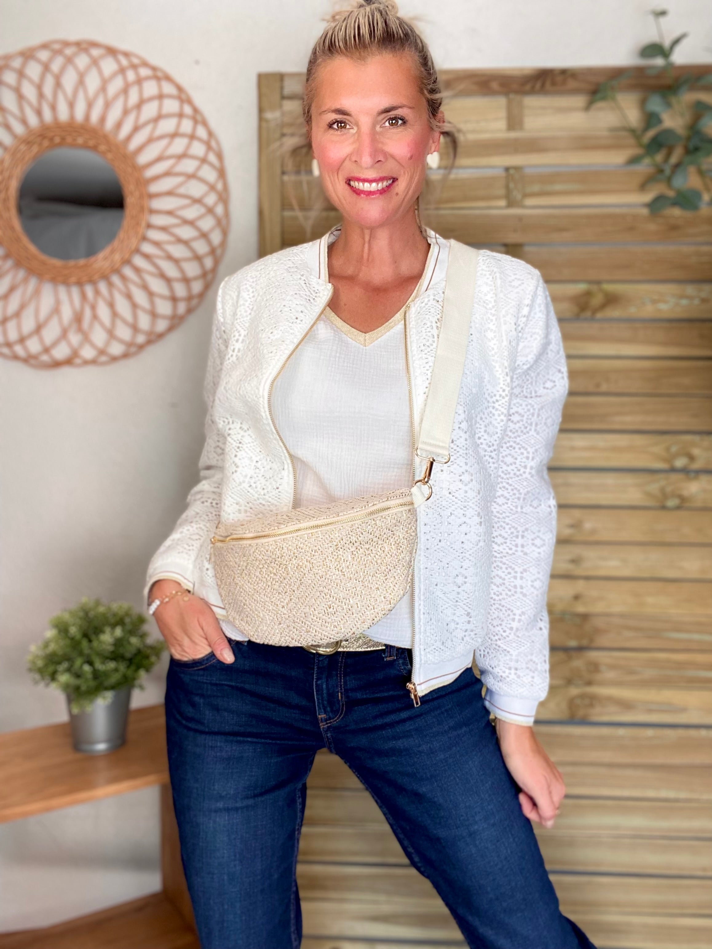 Veste bombers en crochet CLARANCE