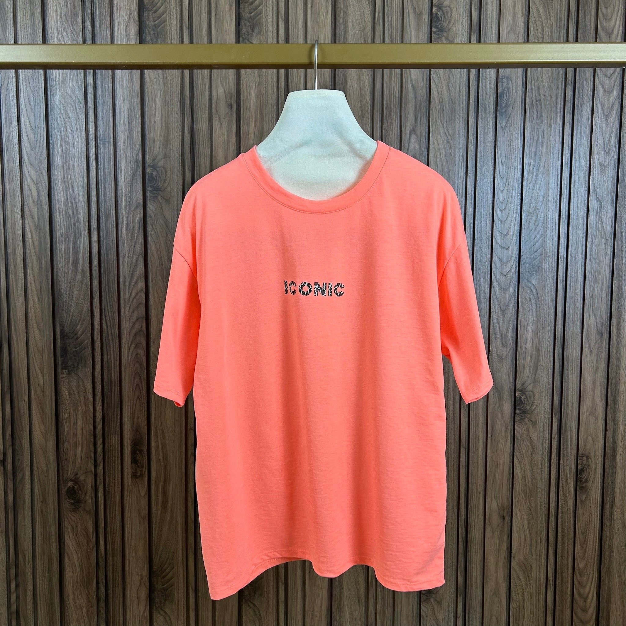 Tee shirt ICONIC Léo LÉONA Corail