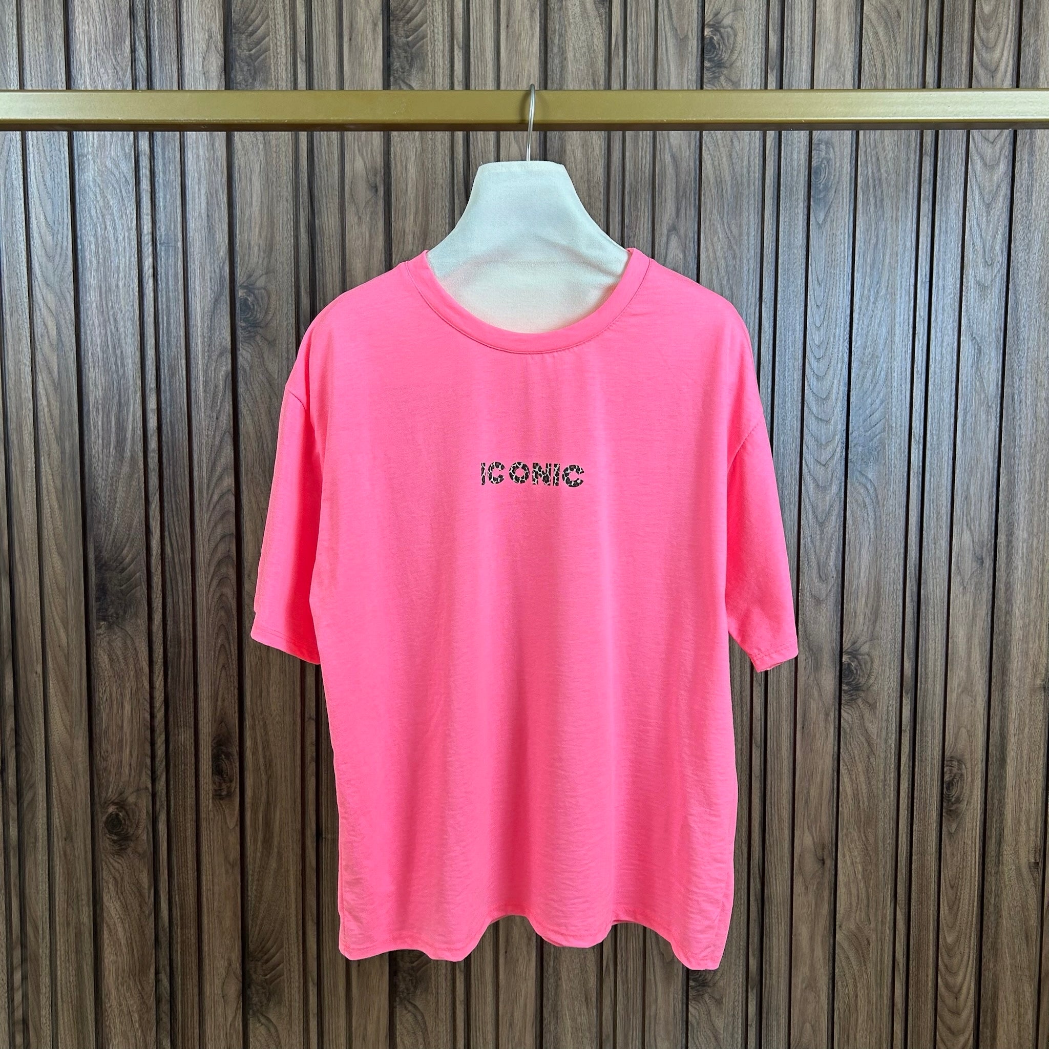 Tee shirt ICONIC Léo LÉONA Fuschia