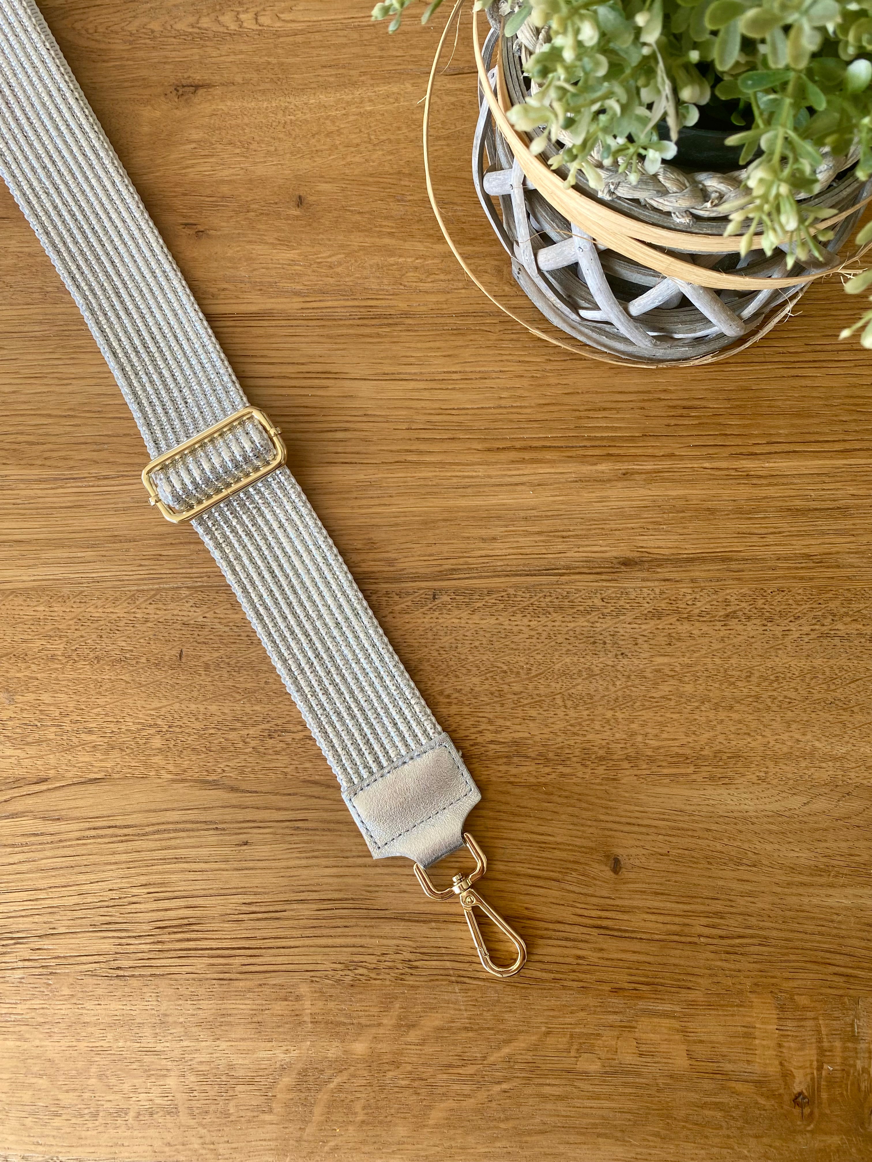 Sangle / Bandoulière pour sacs/ bananes - PEARL (scintillante)