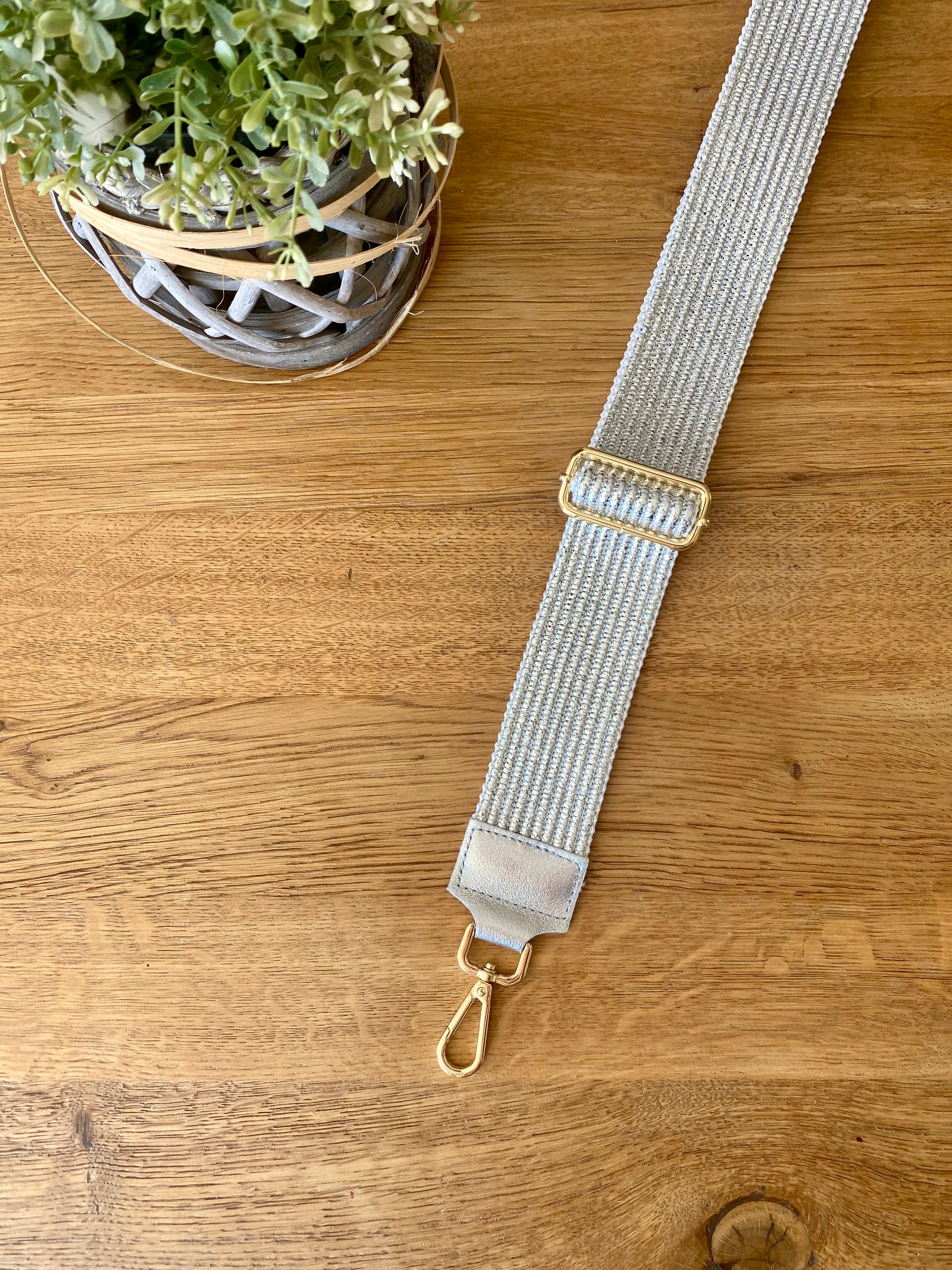 Sangle / Bandoulière pour sacs/ bananes - PEARL (scintillante)