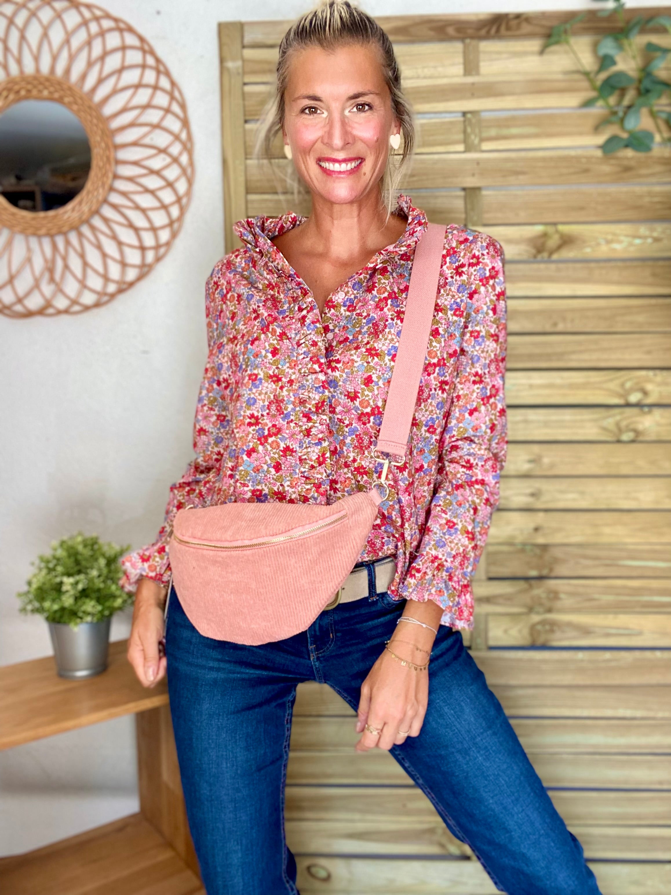 Chemise imprimé Liberty, col volanté YSÉE