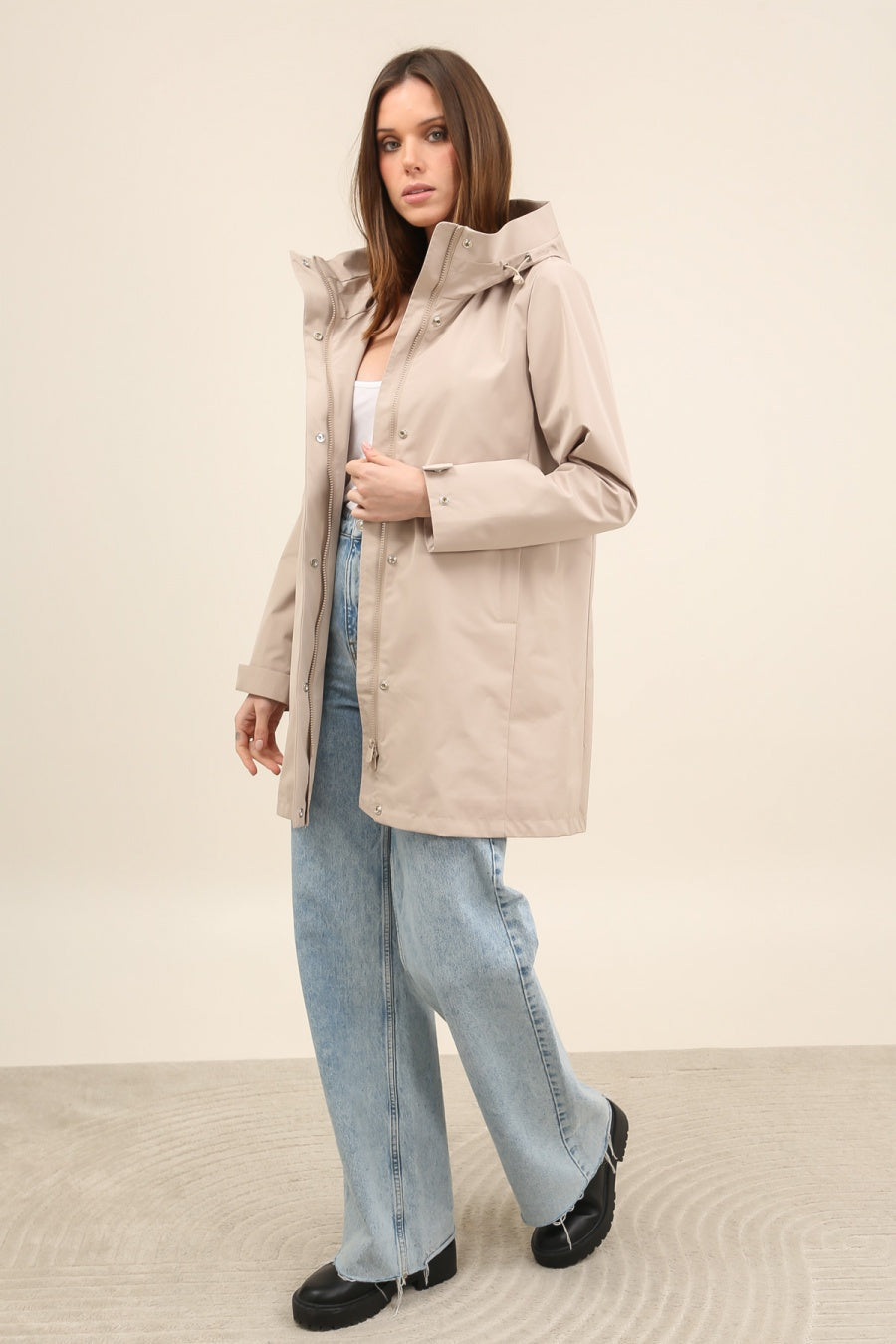 PRÉCOMMANDE (Expédition 25/02)
Imperméable LAURENCE long - Beige