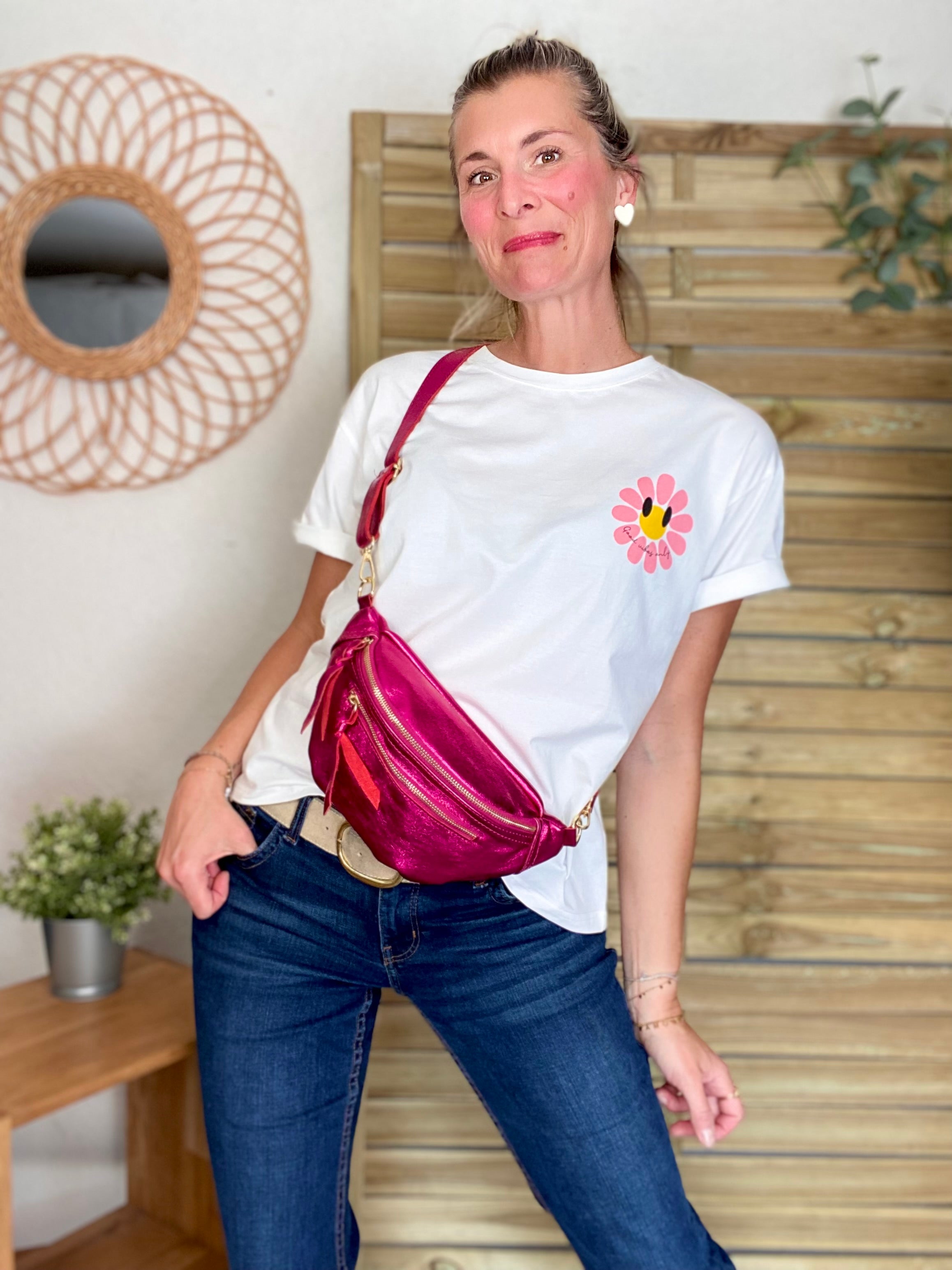 Tee shirt Good Vibes MARGUERITE 🌼 Blanc