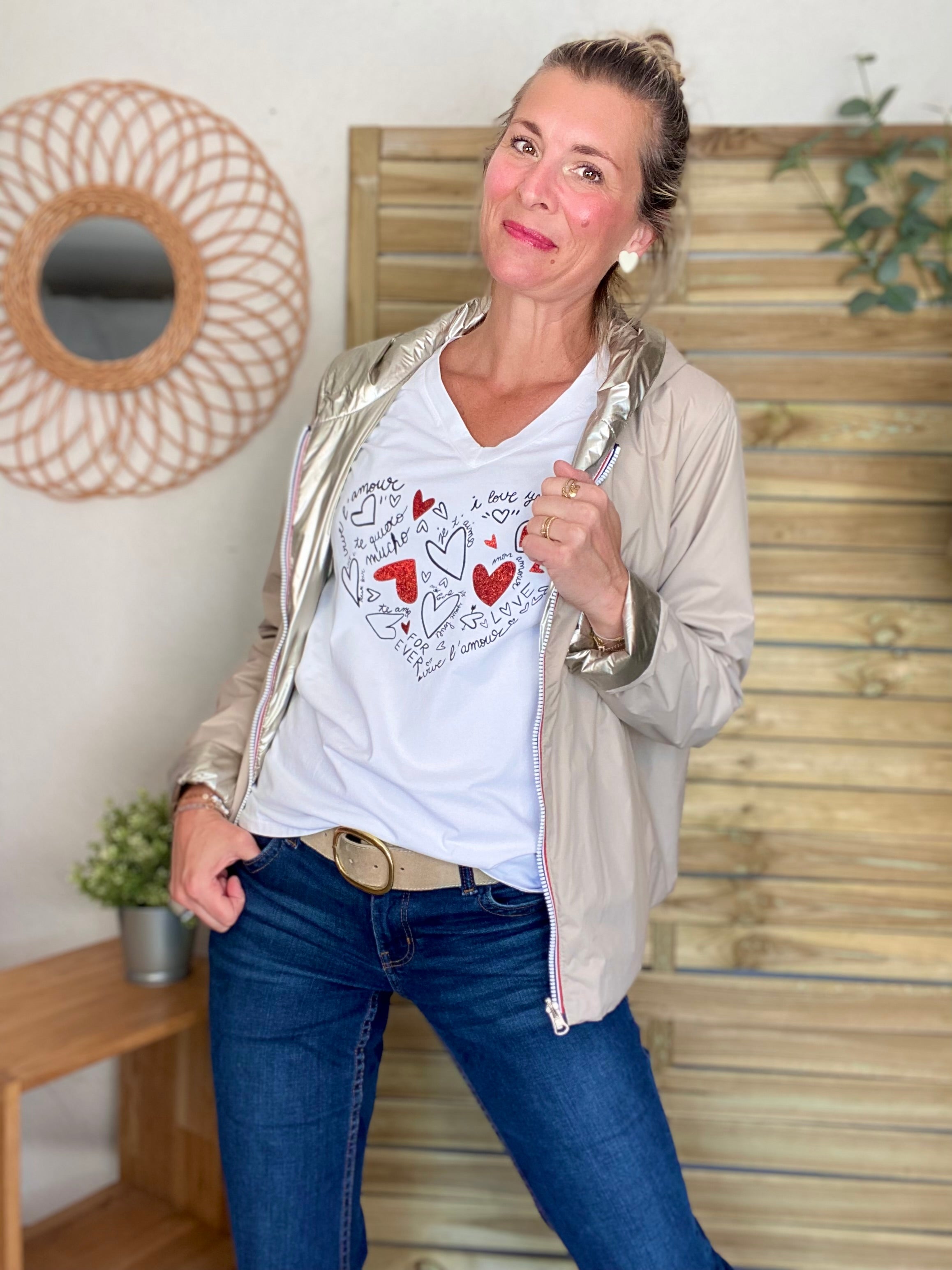 Tee shirt paillettes Te quiero ❤️ PIPPA