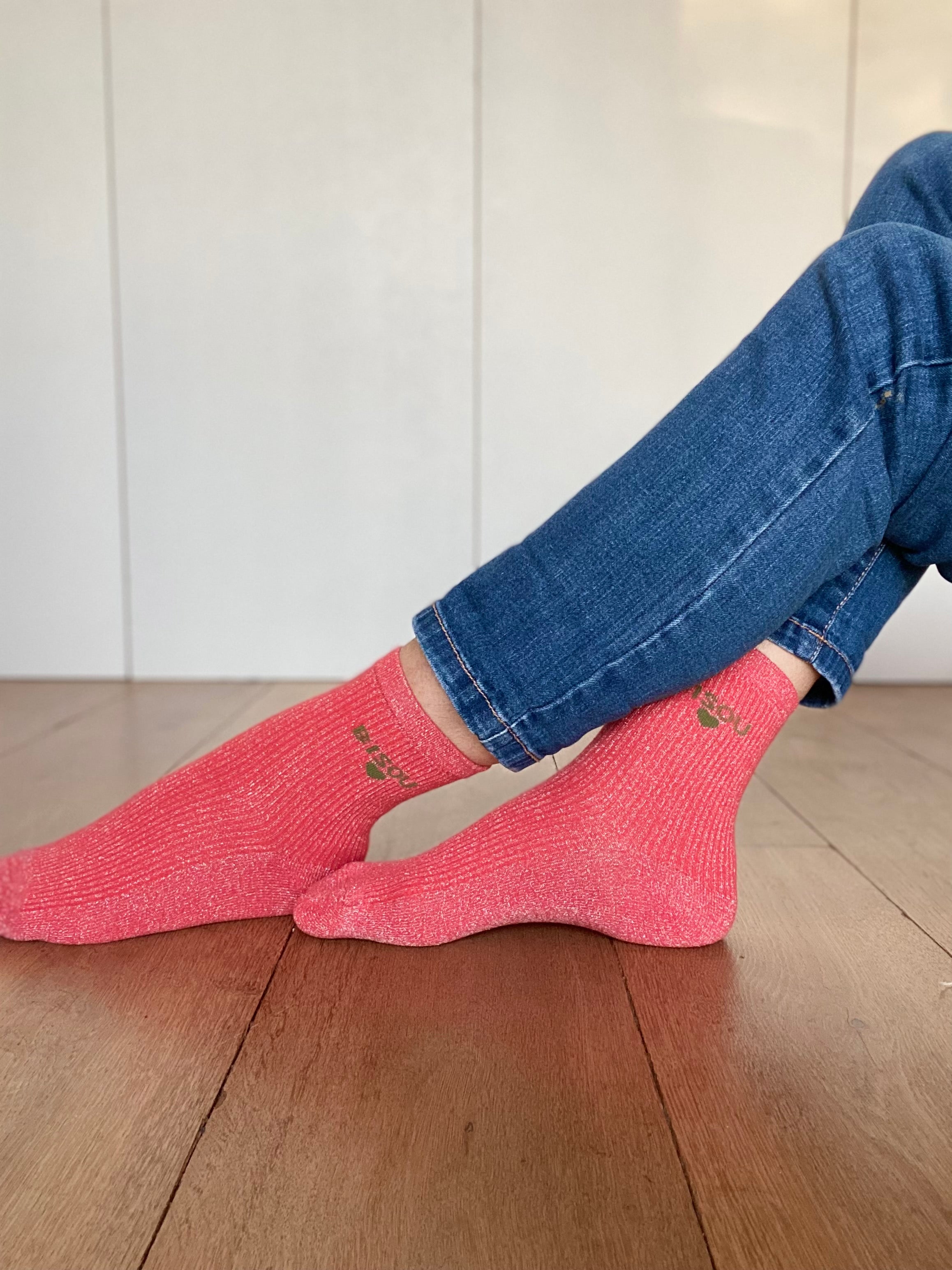 Chaussettes scintillantes glitter ZORA - Bisou