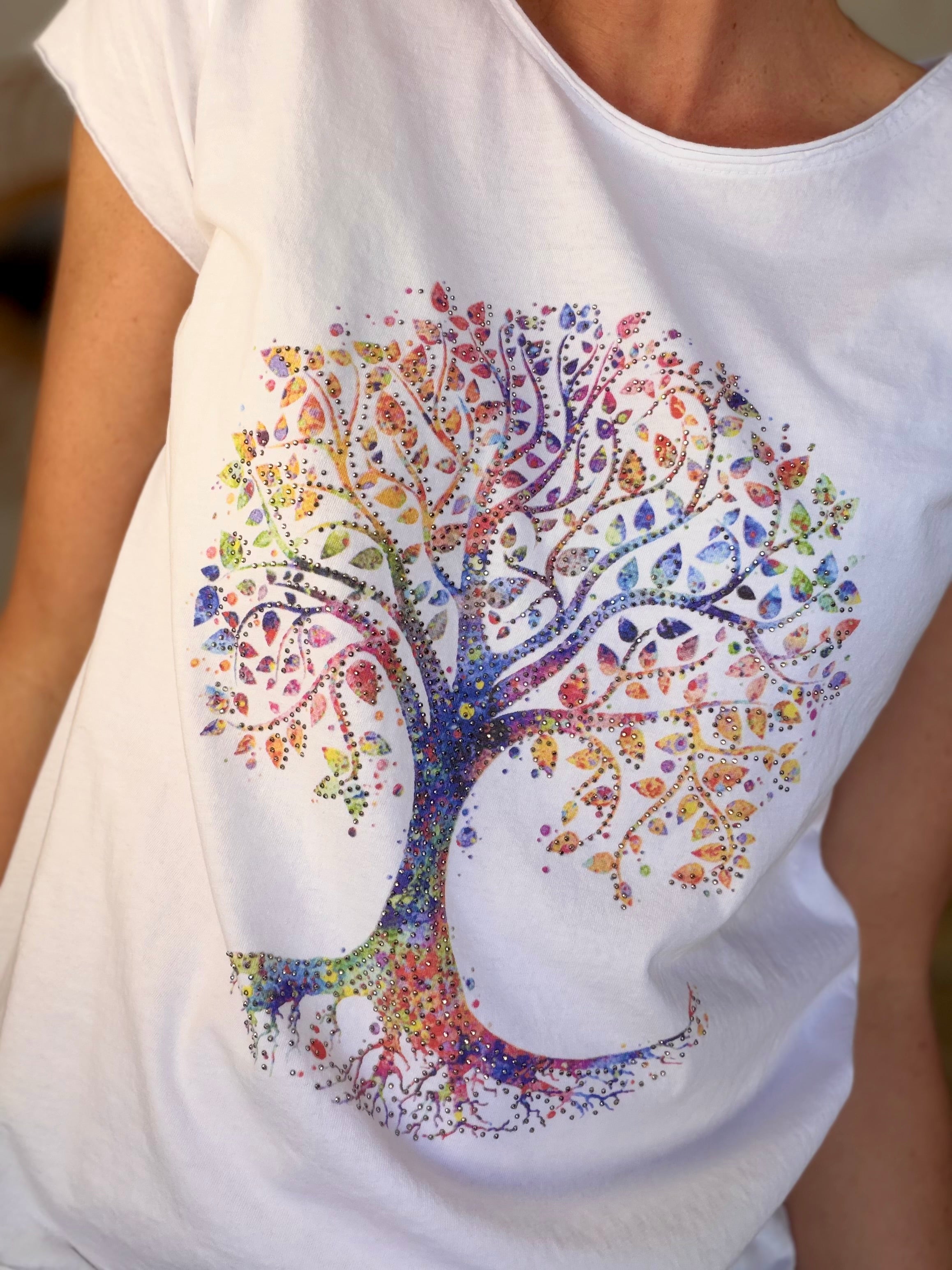 Tee shirt strass Arbre de vie 🌳🩷 BAYA