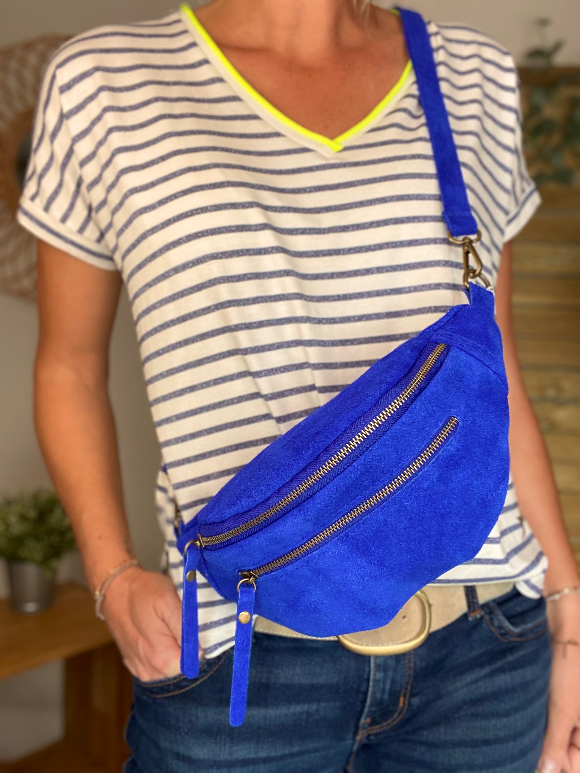 Top rayé col V avec étoile ⭐️ NAOMI - Bleu Jean