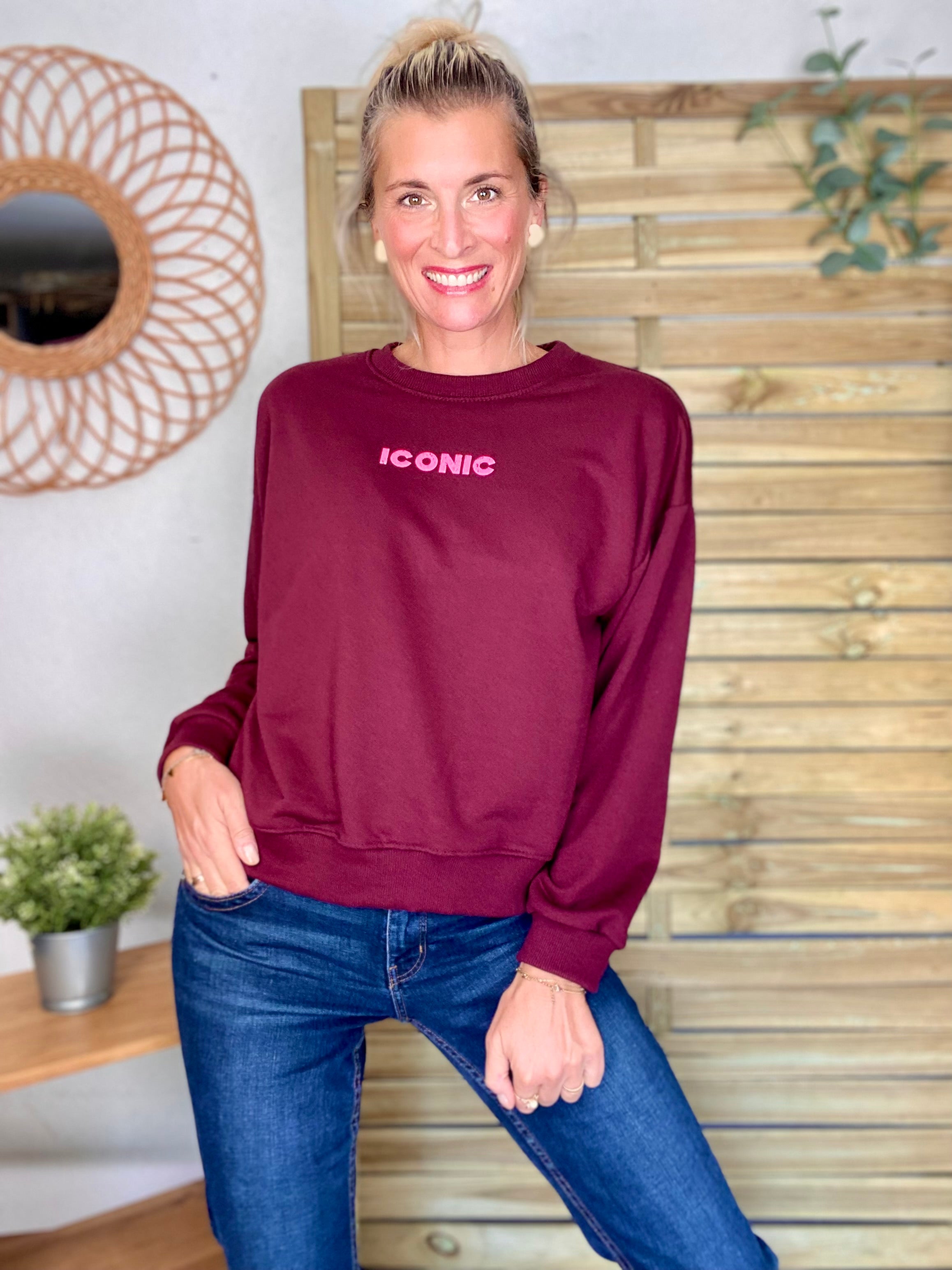 Sweat ICONIC COLINE - Bordeaux