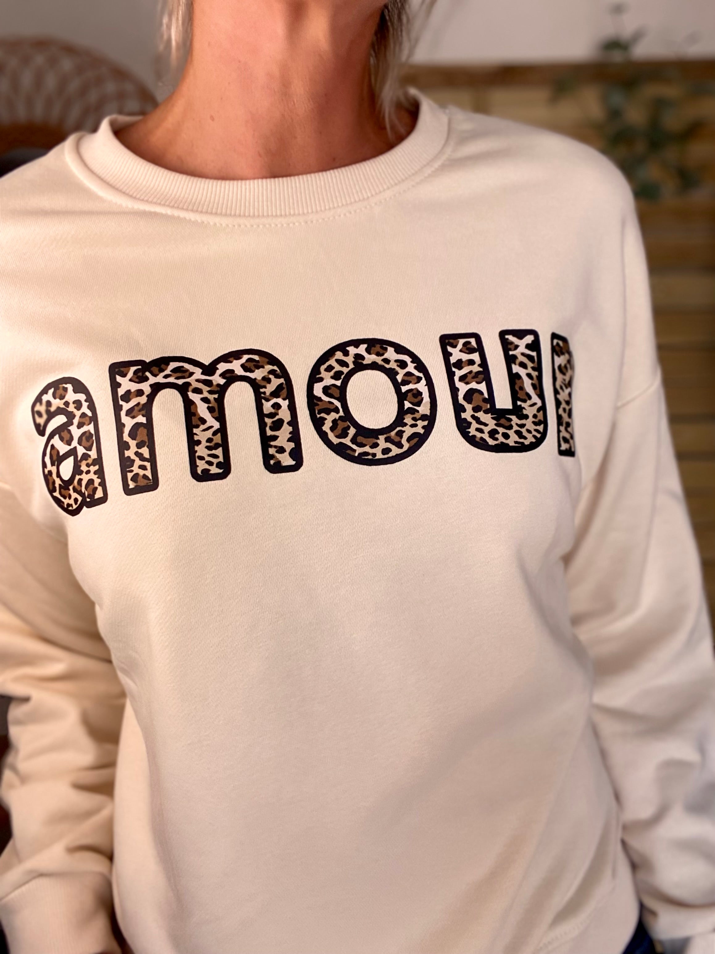 Sweat amour LĂ©o đ COLINE - CrĂšme