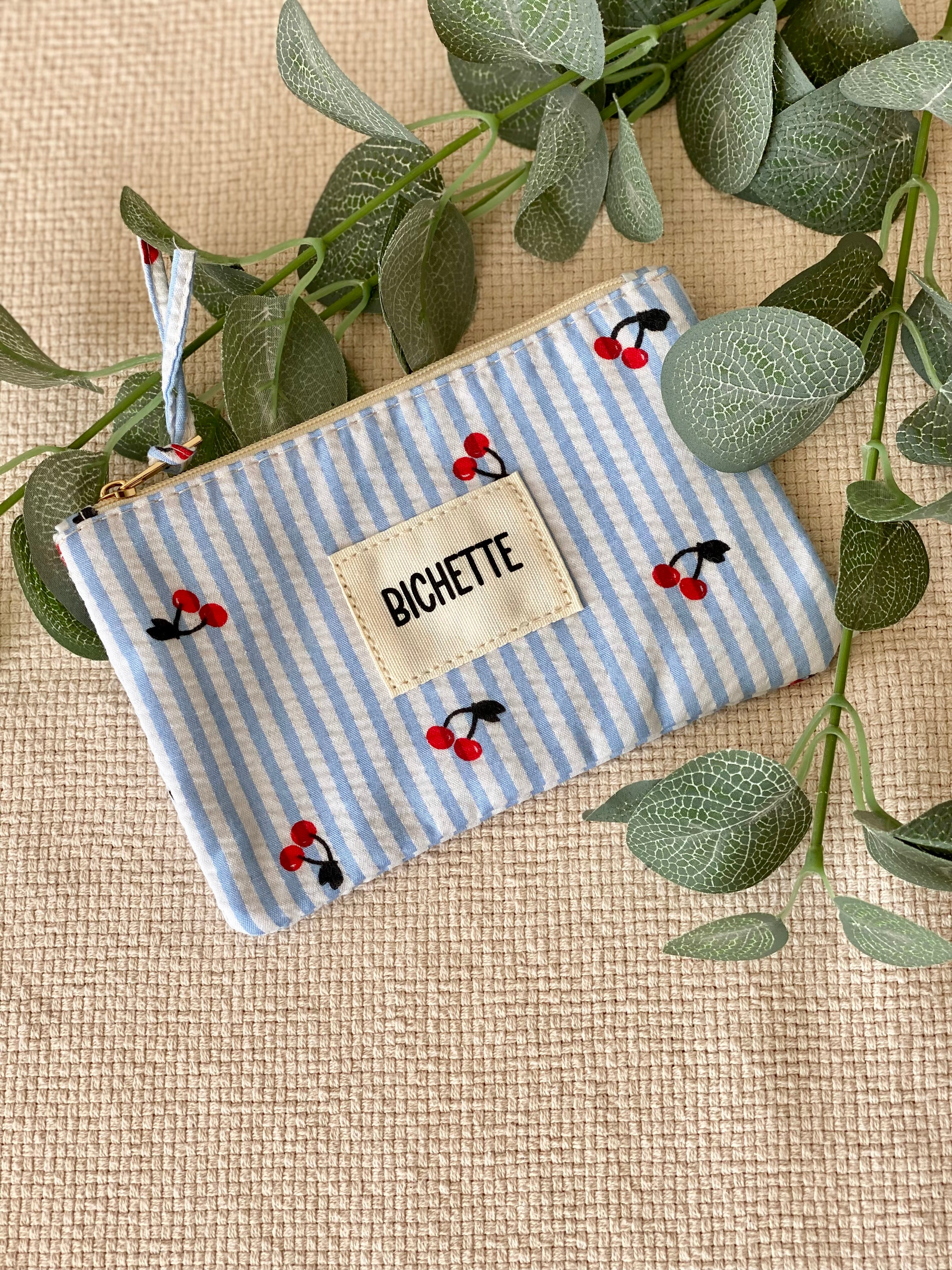 Pochette SUZETTE rayé cerises 🍒