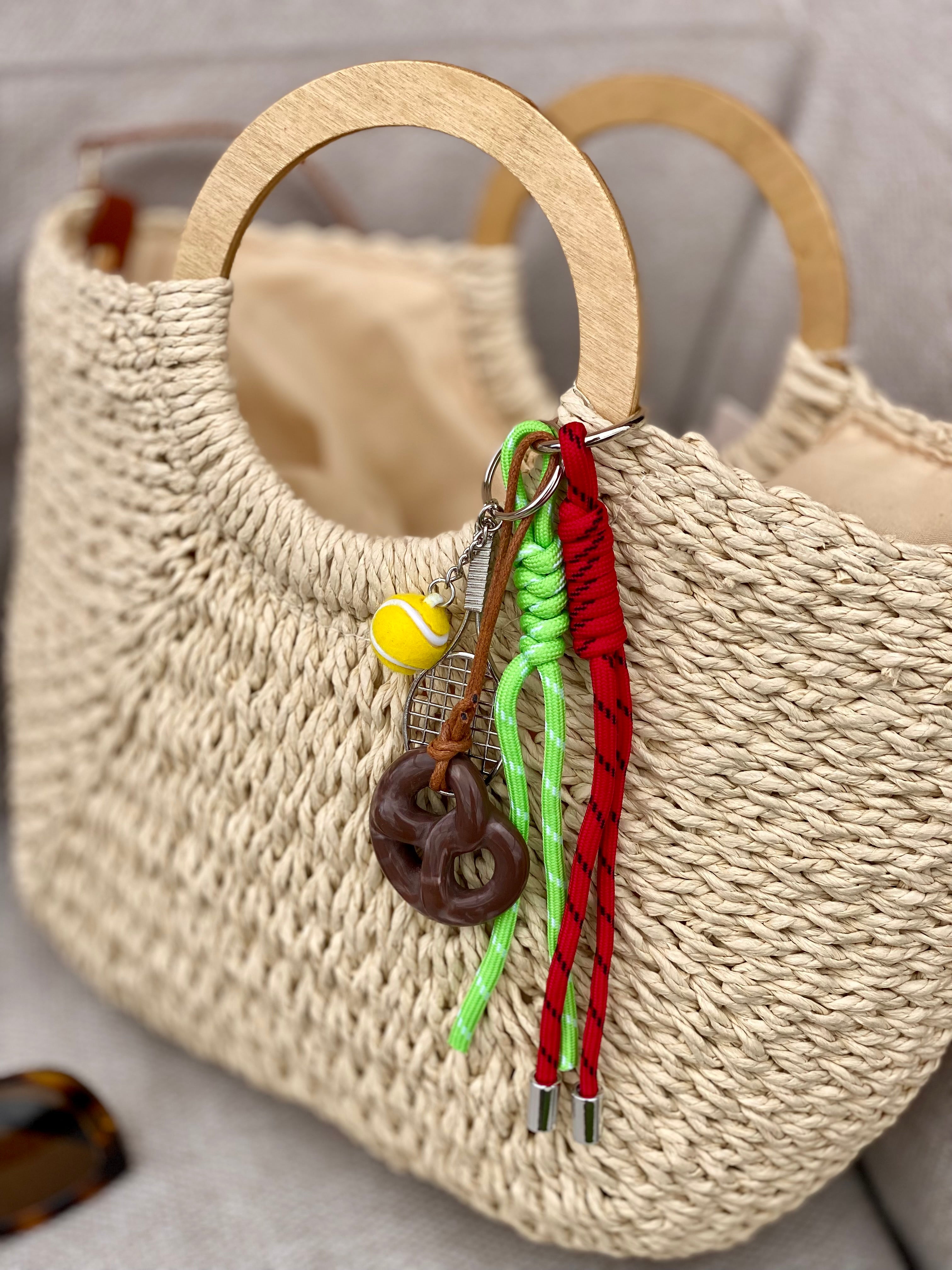 Sac à main et bandoulière en Paille PAULA - Beige clair