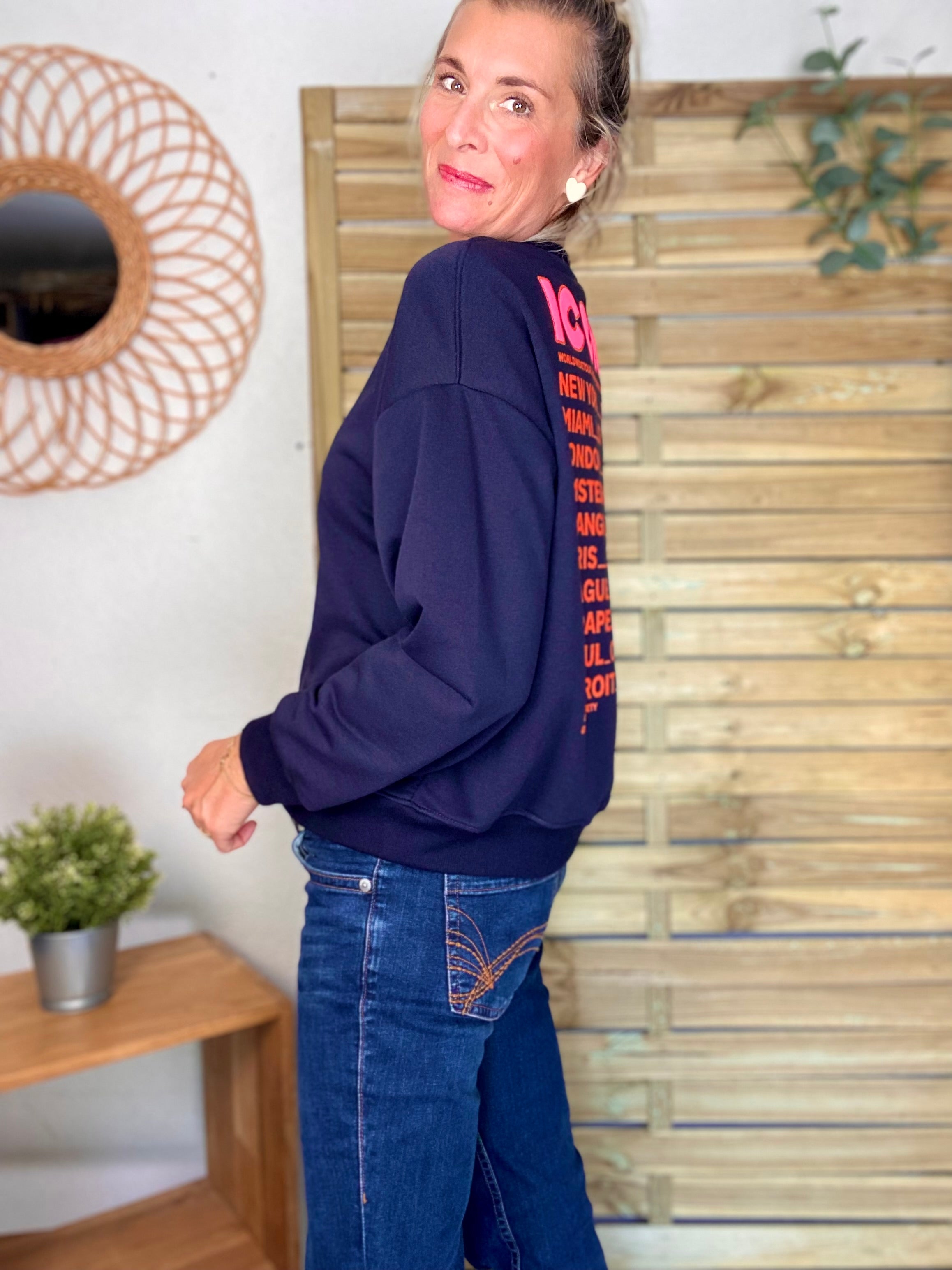 Sweat ICONIC COLINE - Bleu marine