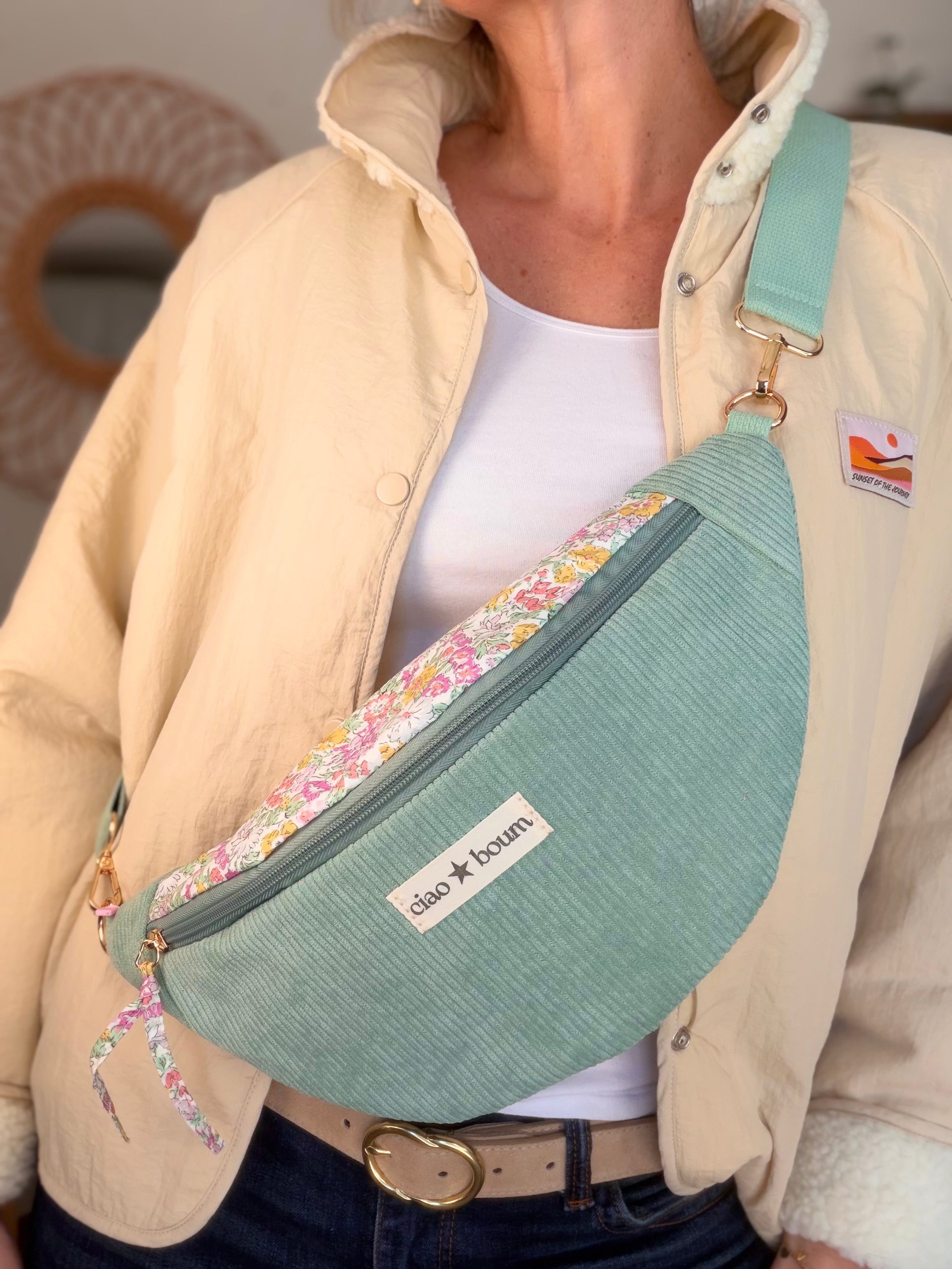 Sac banane Ciao Boum - IVY Liberty - Vert d’eau