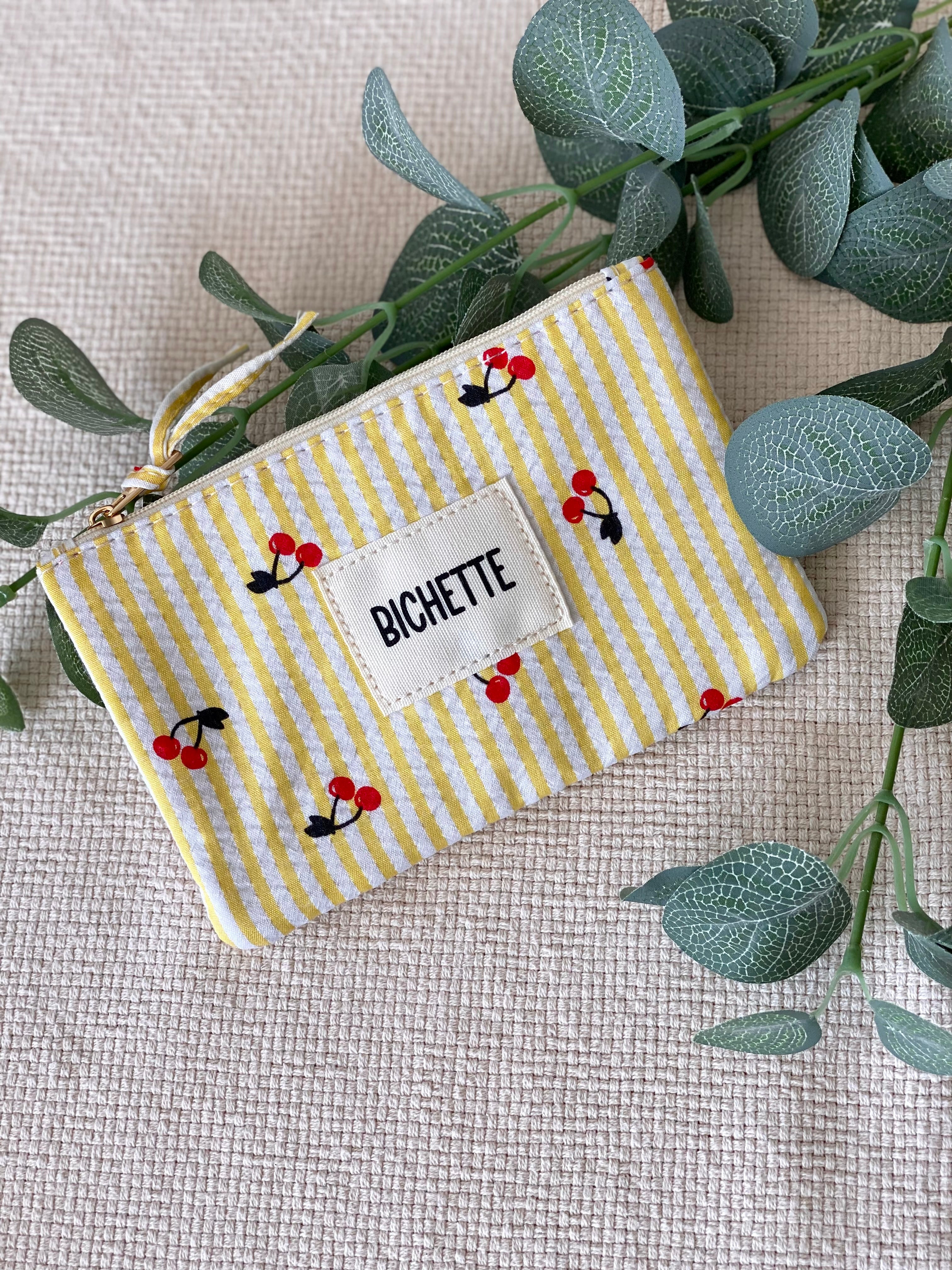 Pochette SUZETTE rayé cerises 🍒