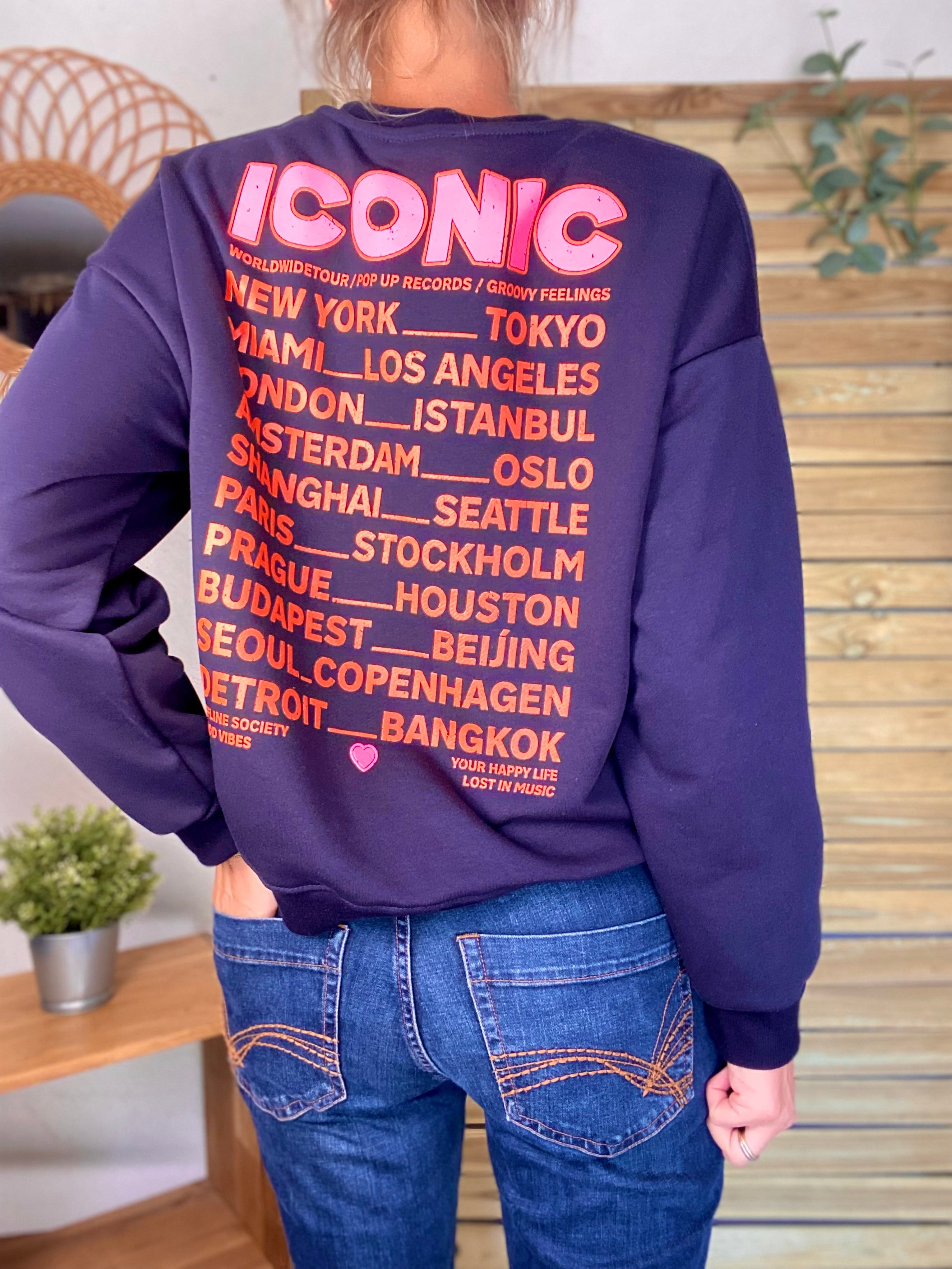 Sweat ICONIC COLINE - Bleu marine
