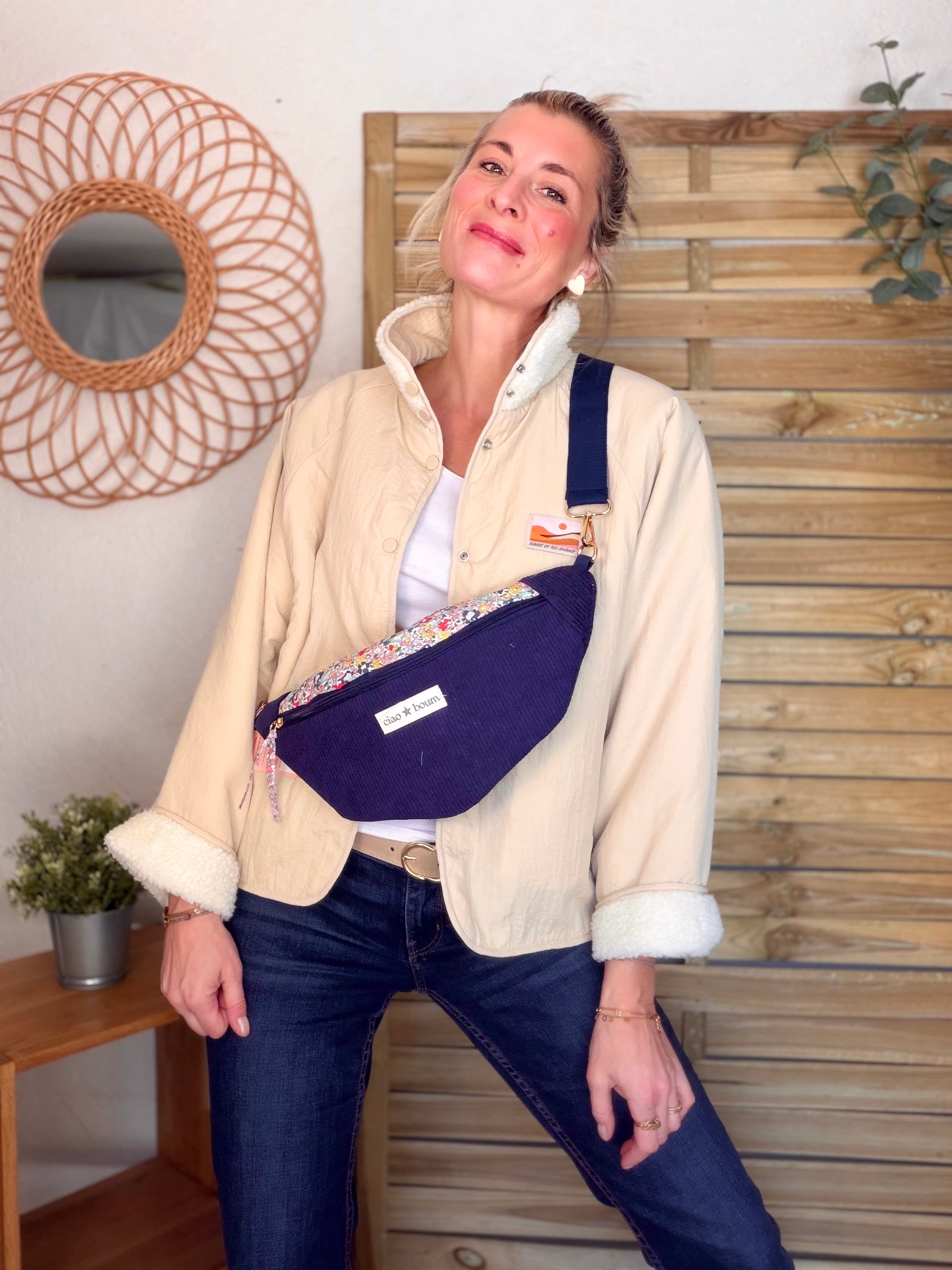 Sac banane Ciao Boum - IVY Liberty - Bleu marine