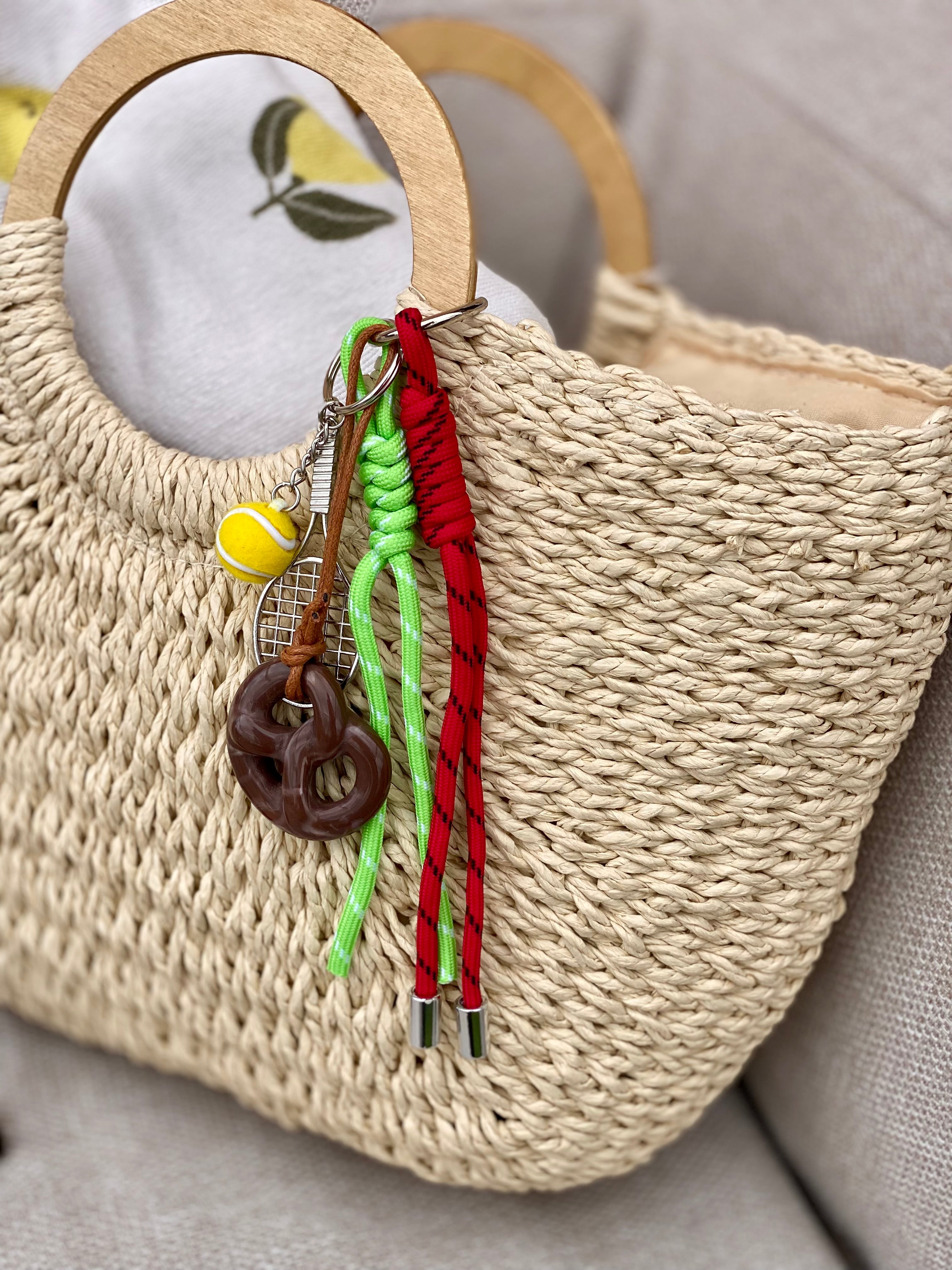 Sac à main et bandoulière en Paille PAULA - Beige clair