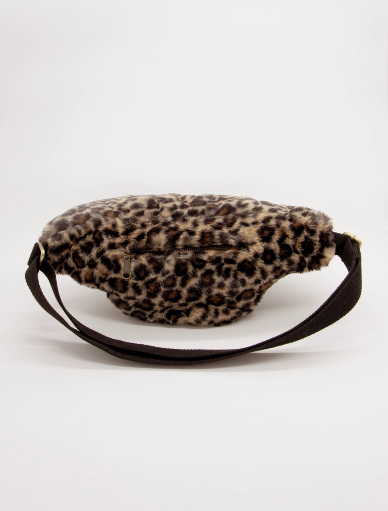 Sac banane XL HINDBAG Sasha Léo fourrure 🐆🤍