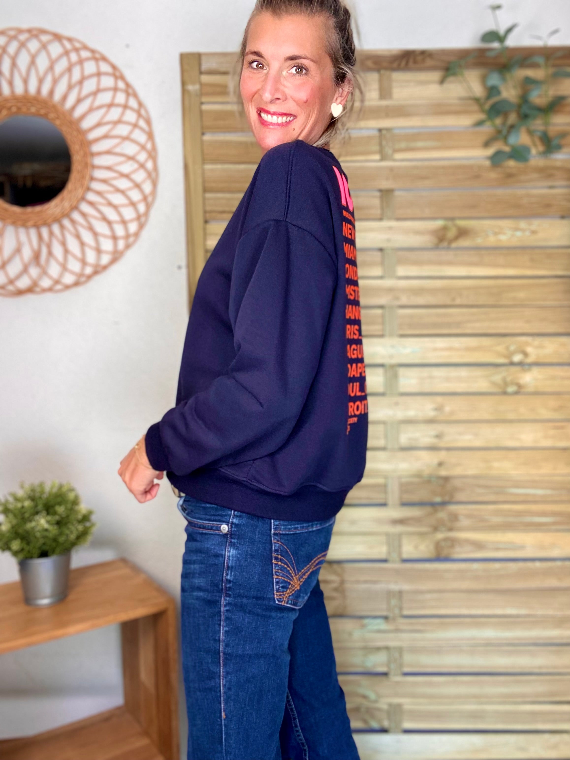 Sweat ICONIC COLINE - Bleu marine