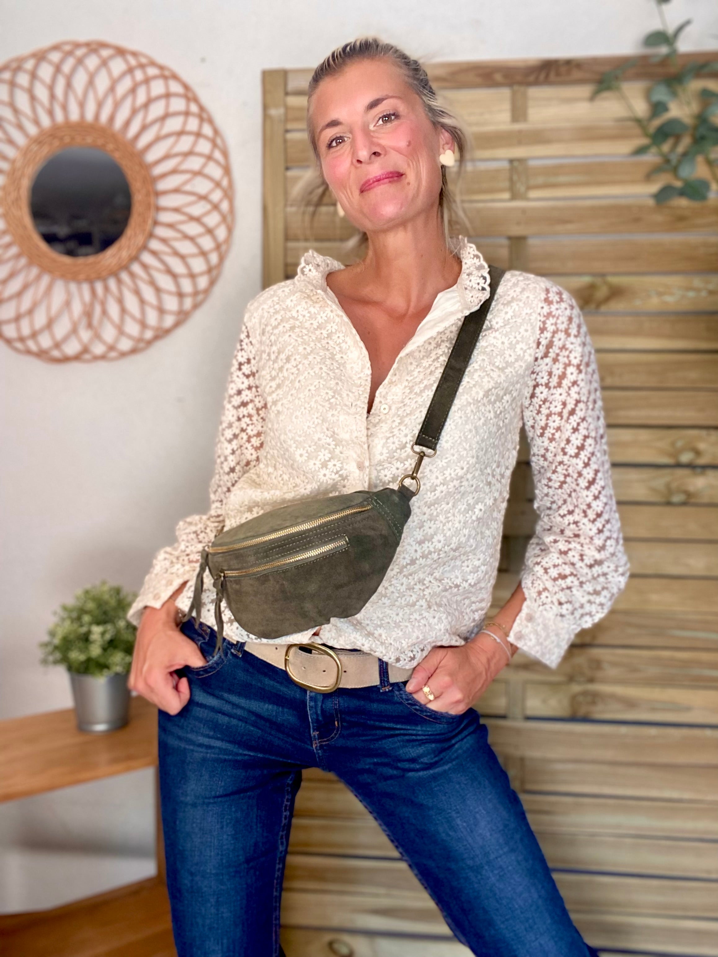 Blouse ajourée crochet ROMANE