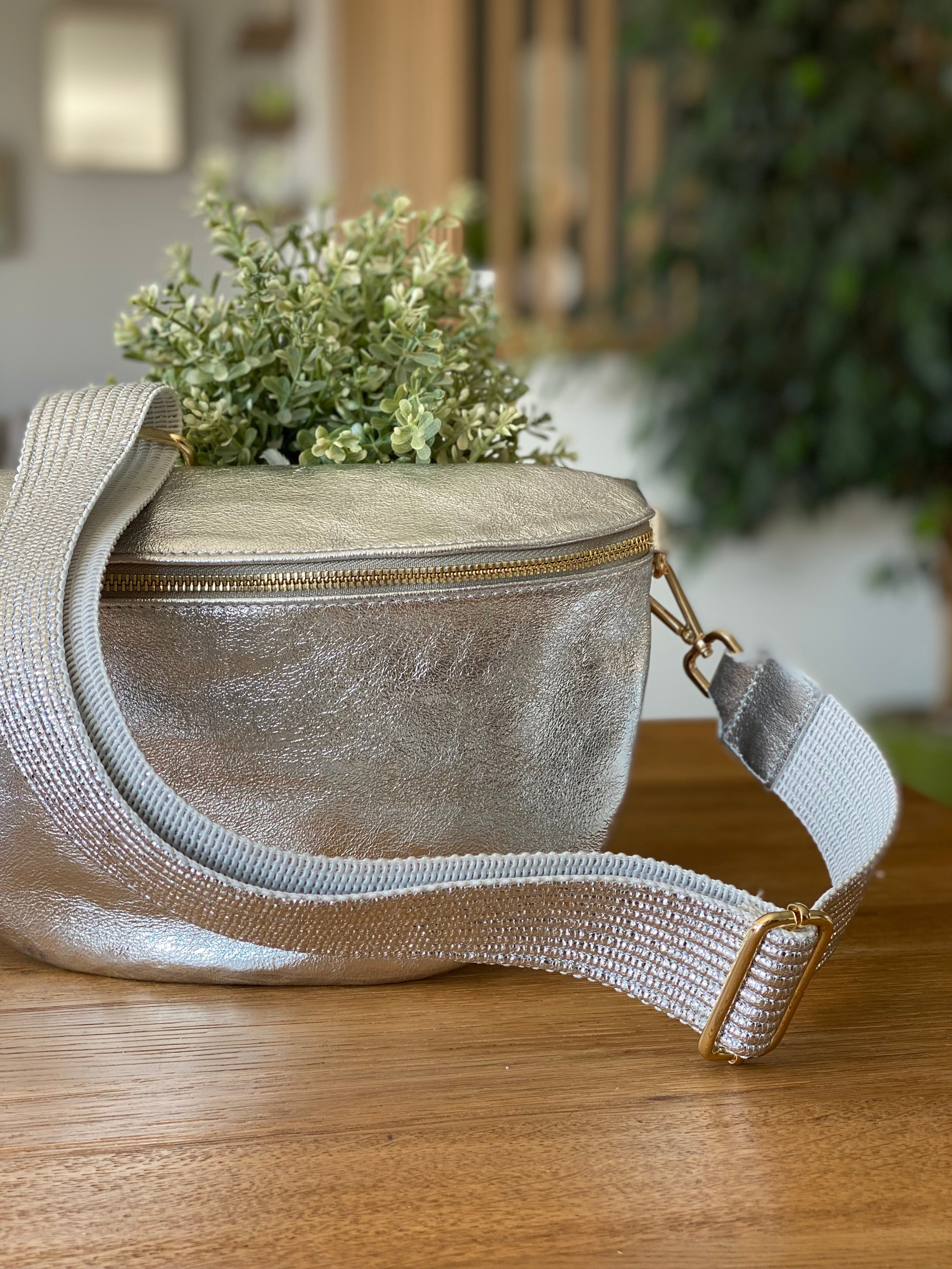 Sangle / Bandoulière pour sacs/ bananes - PEARL (scintillante)