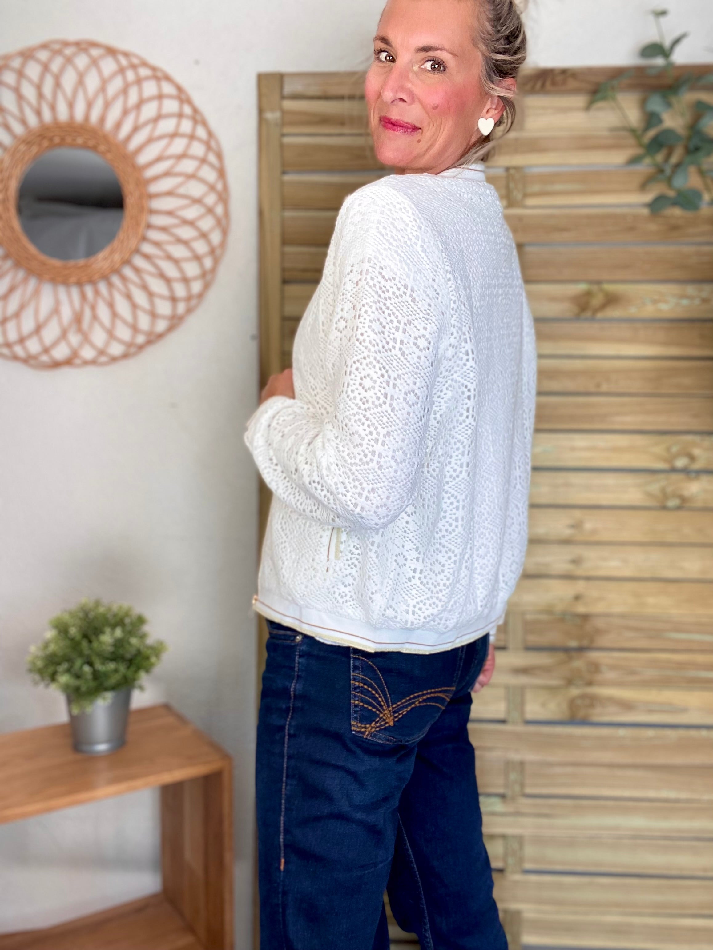 Veste bombers en crochet CLARANCE