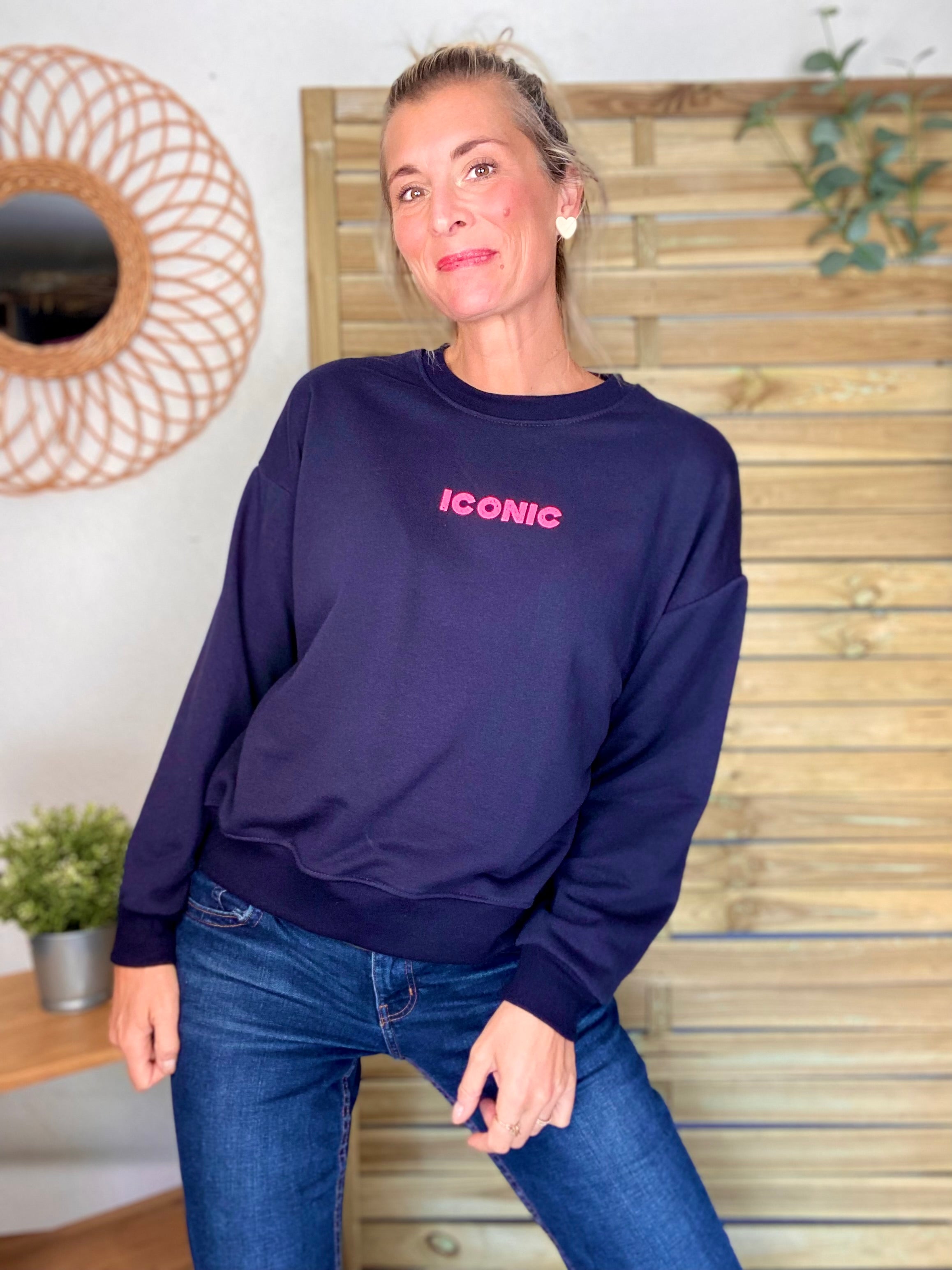 Sweat ICONIC COLINE - Bleu marine