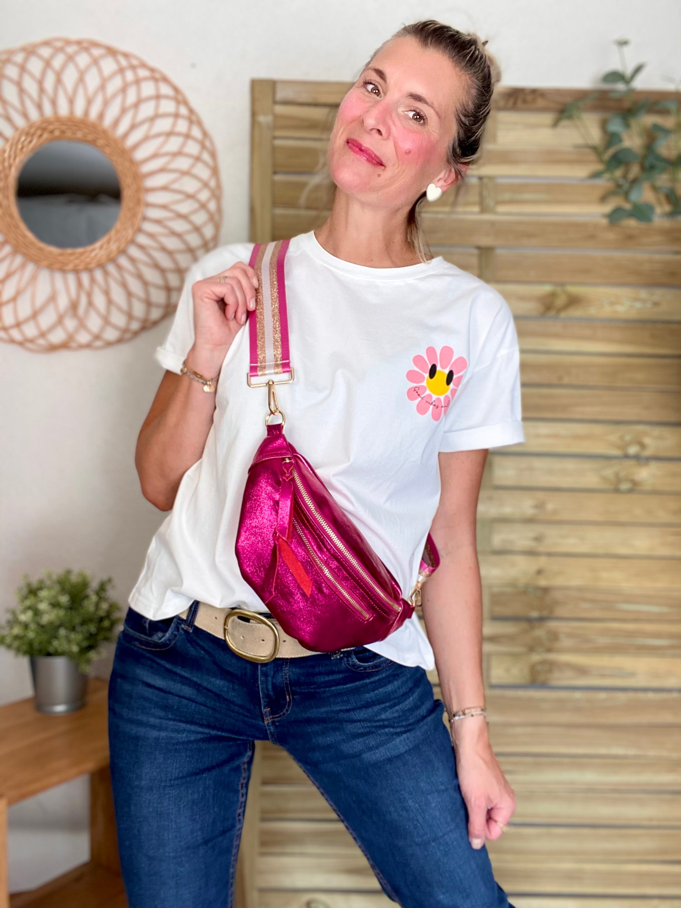 Tee shirt Good Vibes MARGUERITE 🌼 Blanc