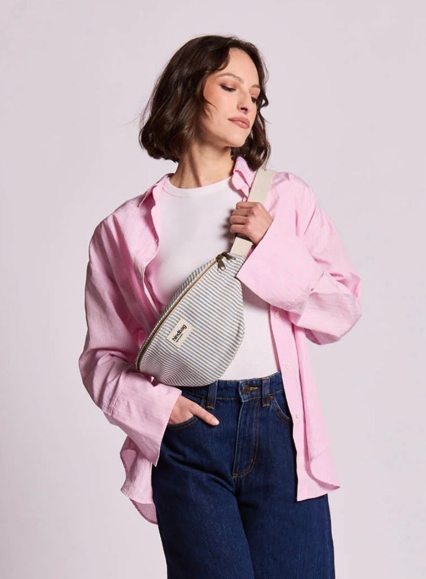 Sac banane HINDBAG Olivia Rayures bleues