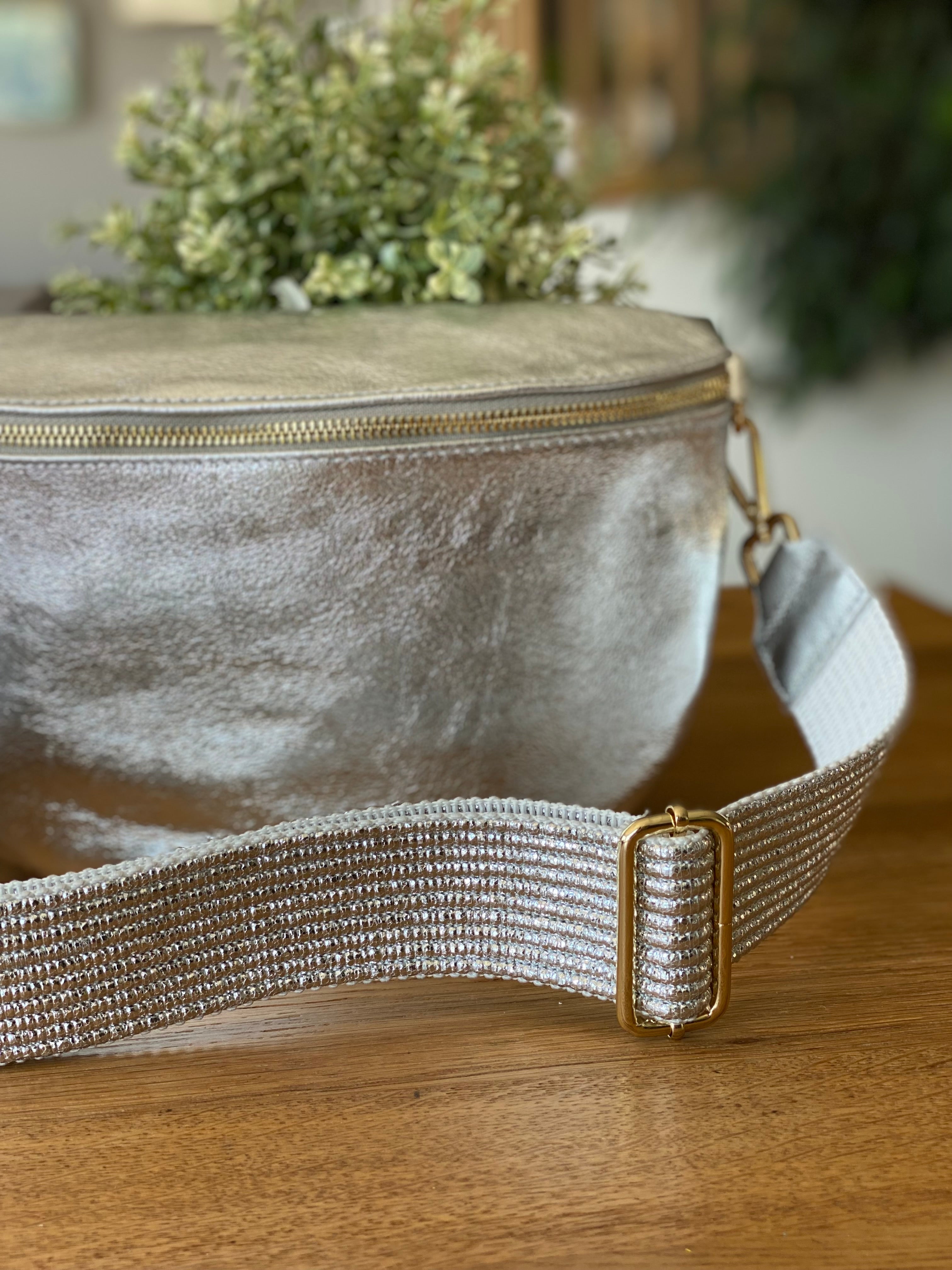 Sangle / Bandoulière pour sacs/ bananes - PEARL (scintillante)