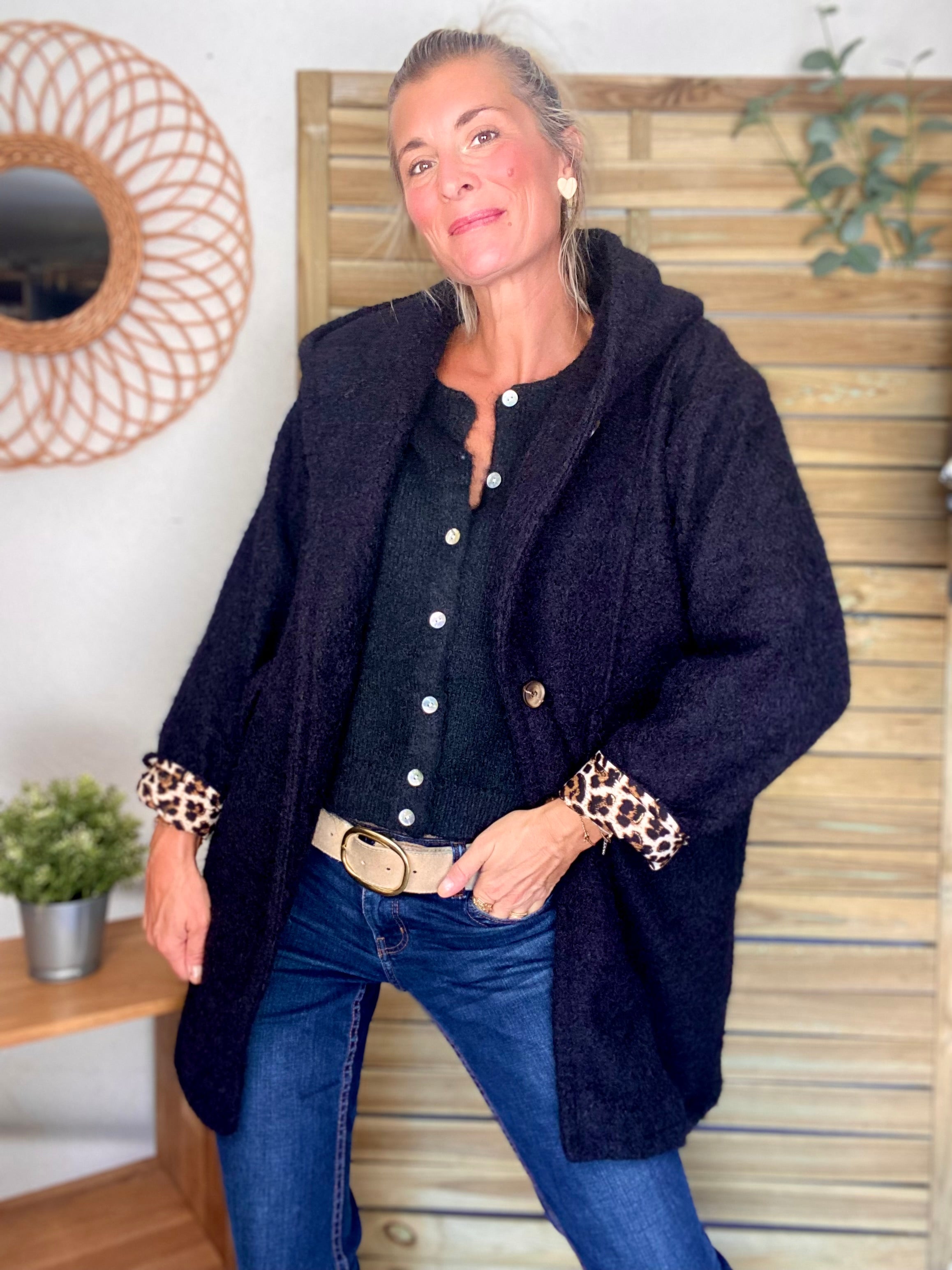 Gilet en maille SYDNEY - Noir