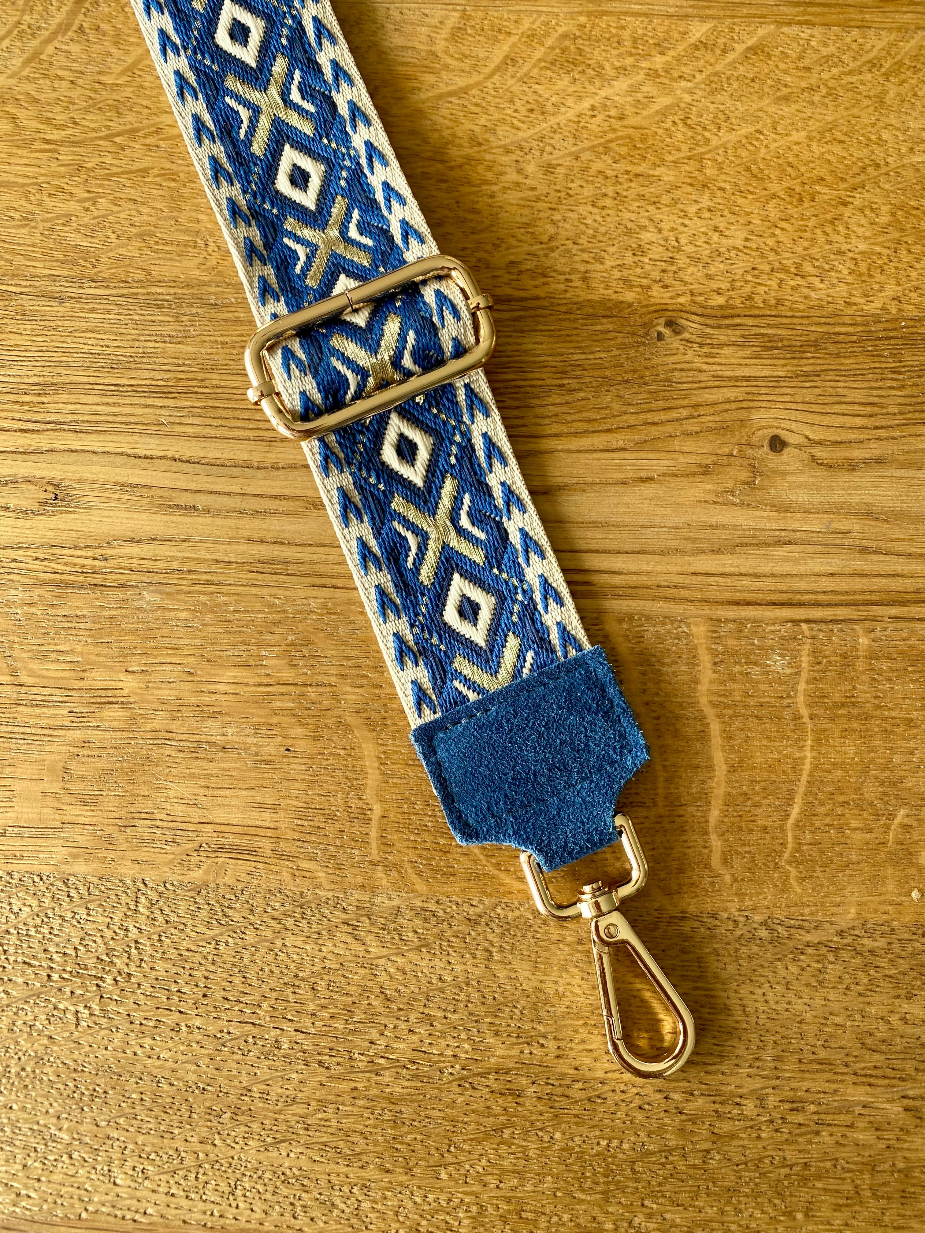 Sangle / Bandoulière en cuir daim pour sacs/ bananes - MARNIE