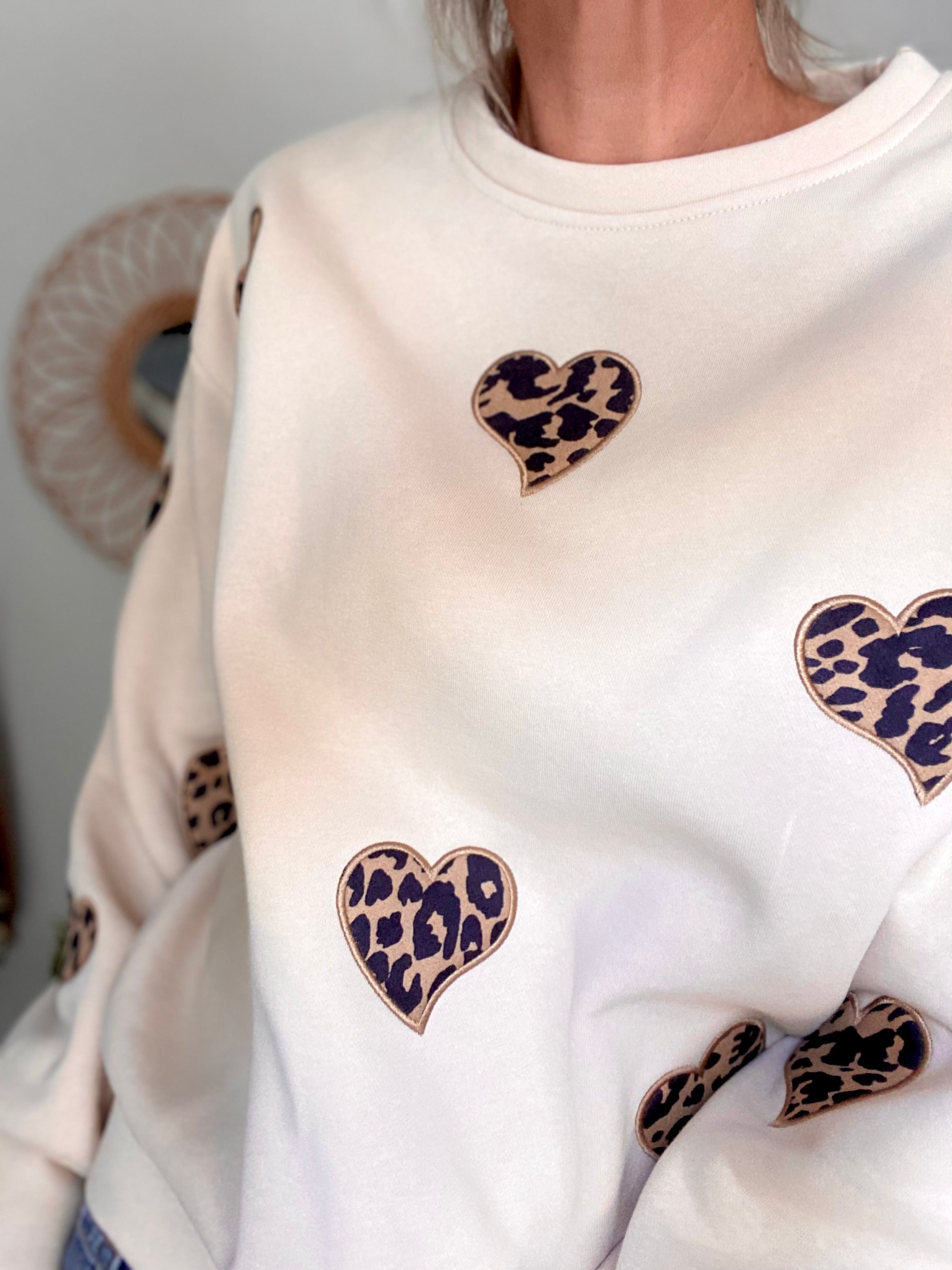 Sweat oversize Coeurs Léo VALENTIN