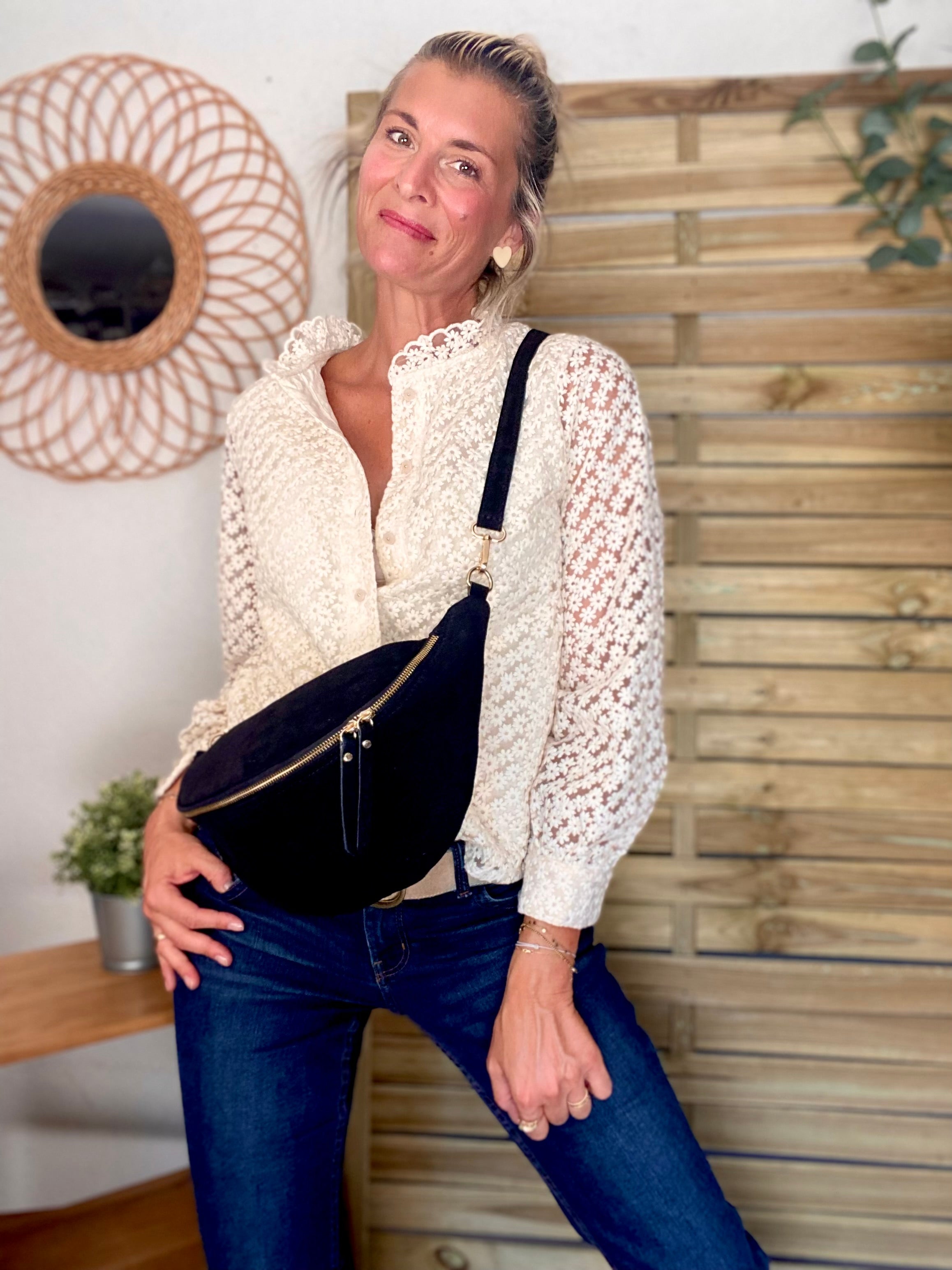 Blouse ajourée crochet ROMANE