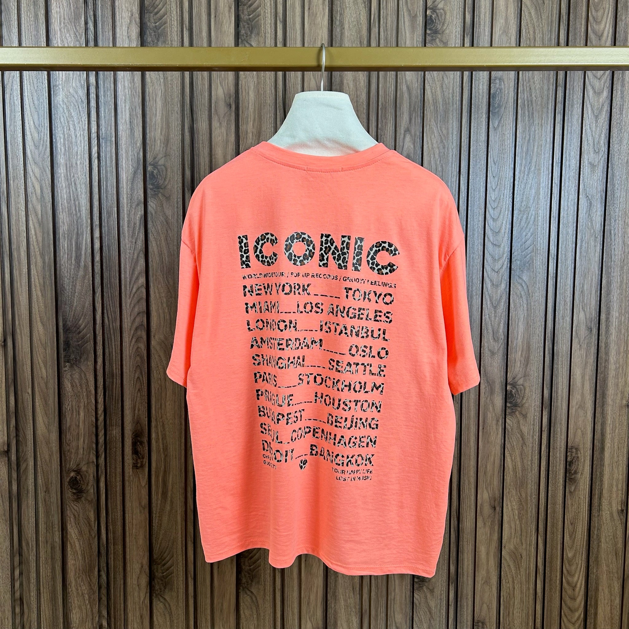 Tee shirt ICONIC Léo LÉONA Corail