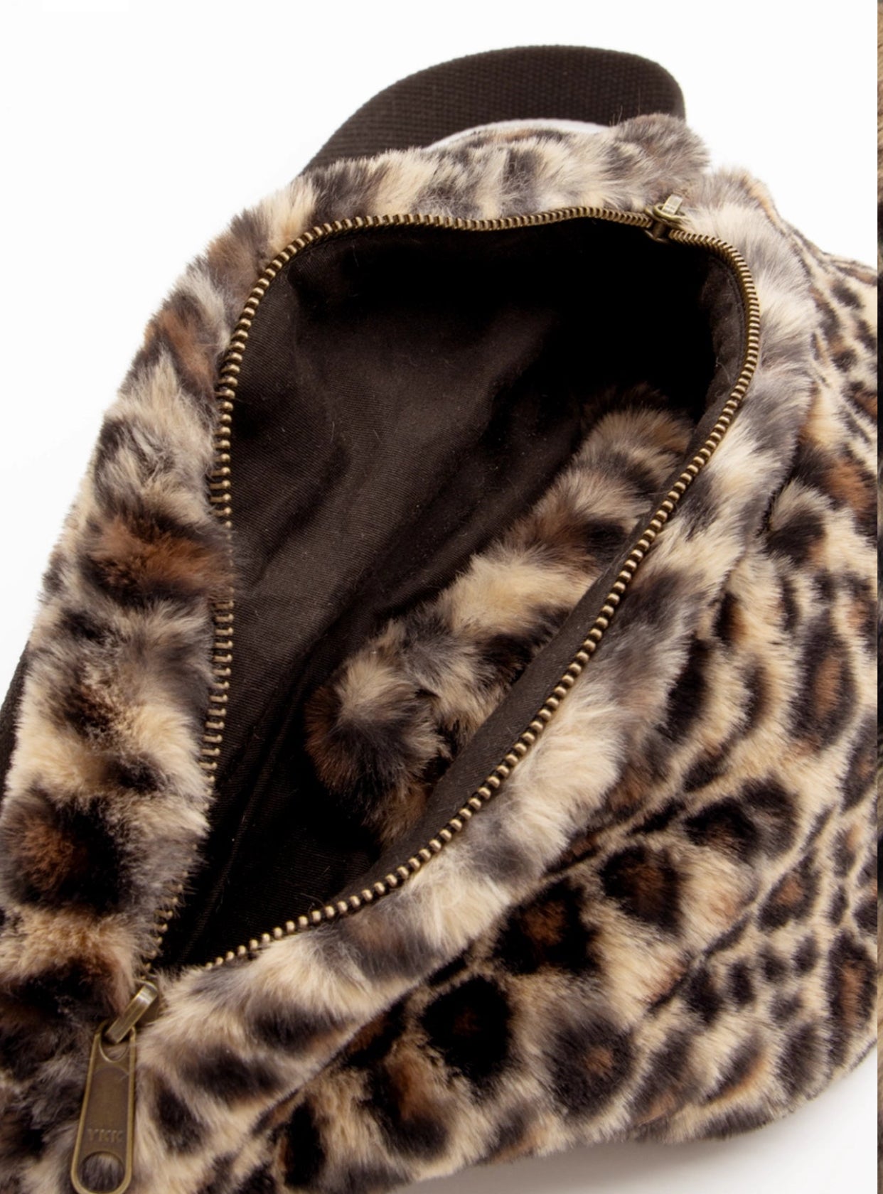 Sac banane XL HINDBAG Sasha Léo fourrure 🐆🤍