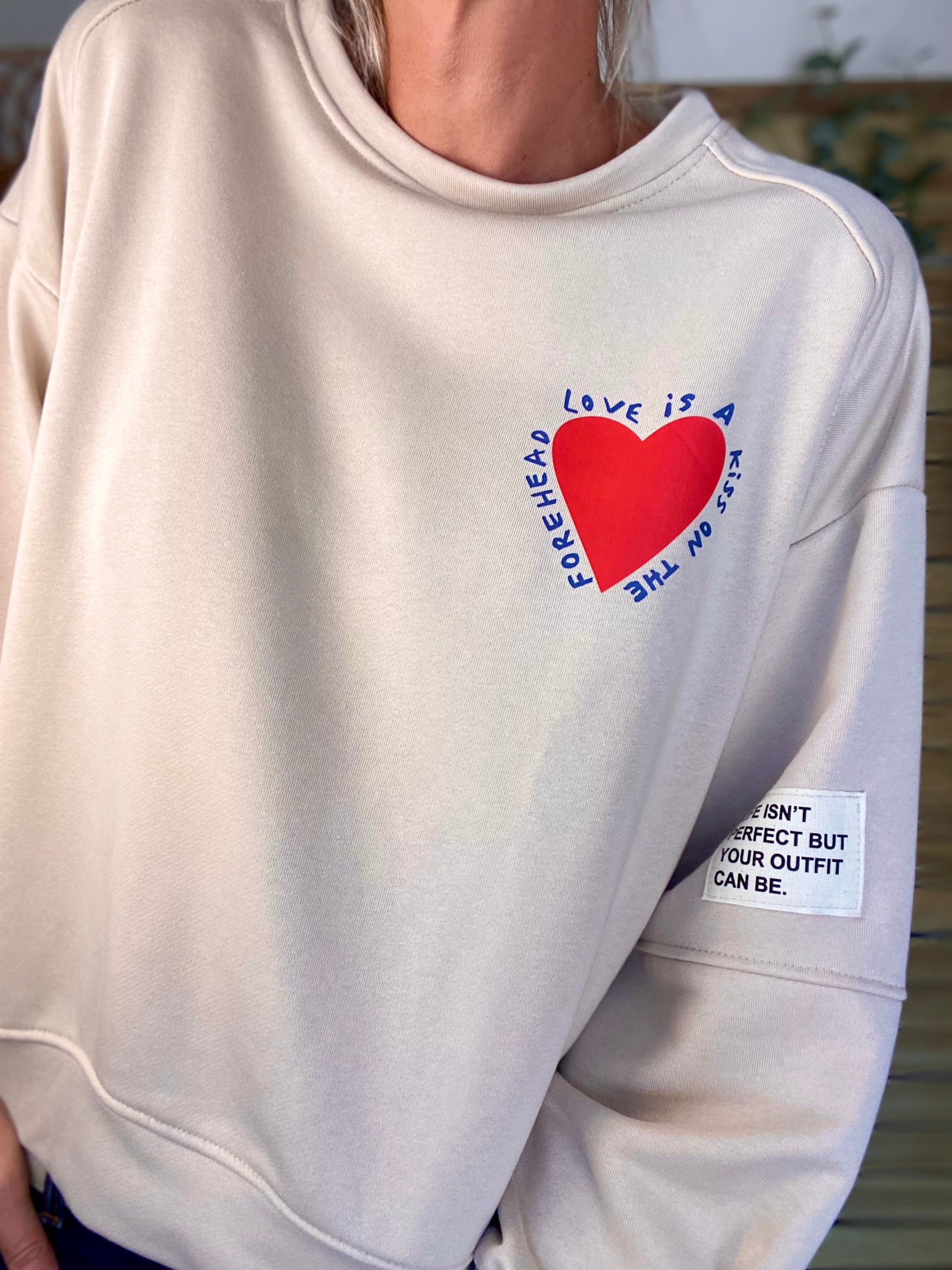 Sweat Love is a Kiss ❤️ OMBLINE - Beige