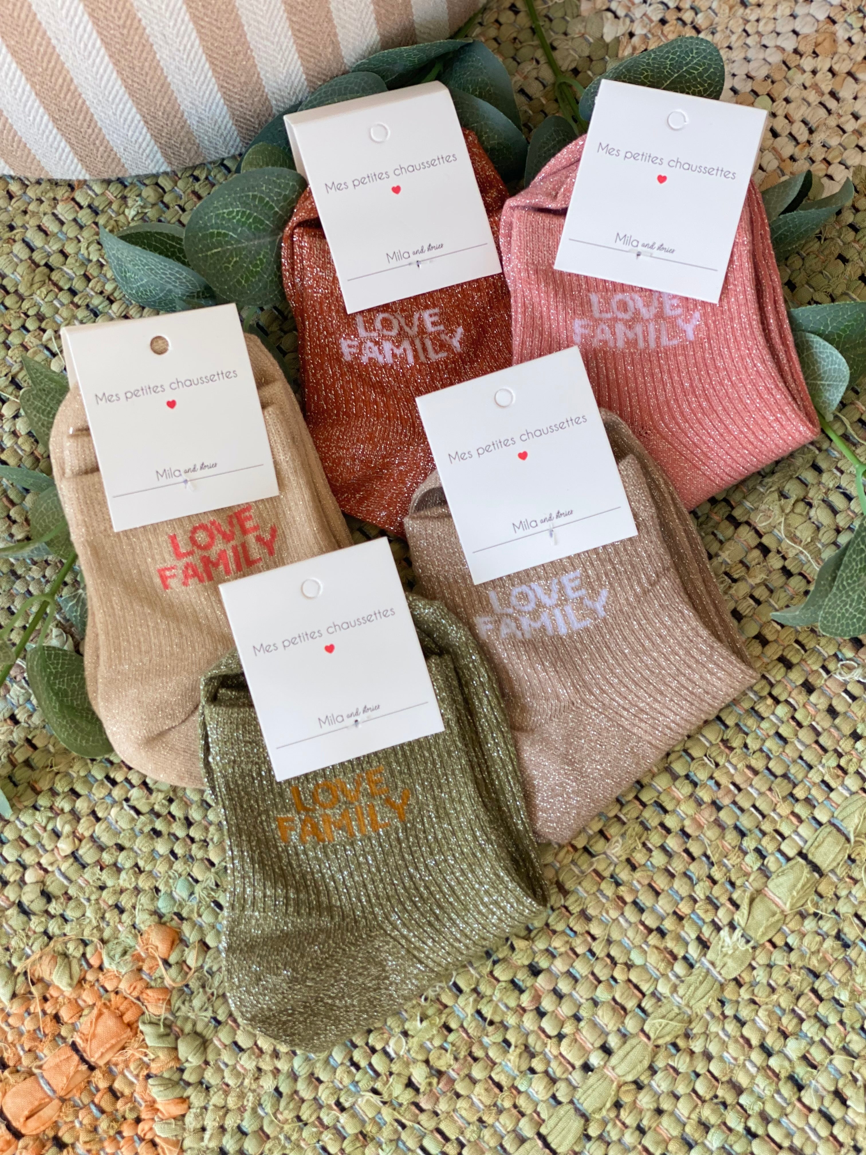 Soquettes scintillantes glitter ZAZIE - Love Family