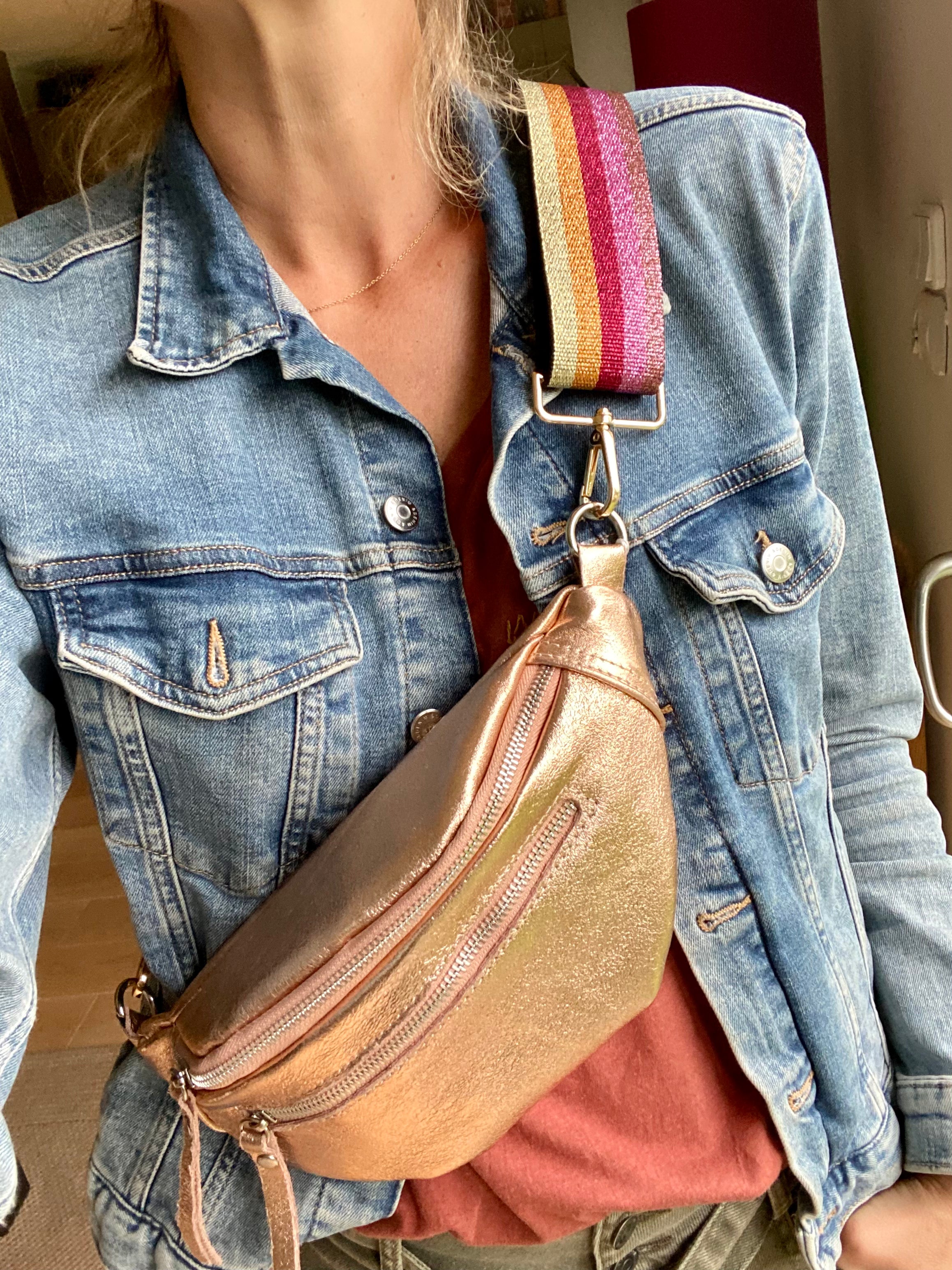 Sangle / Bandoulière Color Pop paillettes pour sacs / bananes - JESS