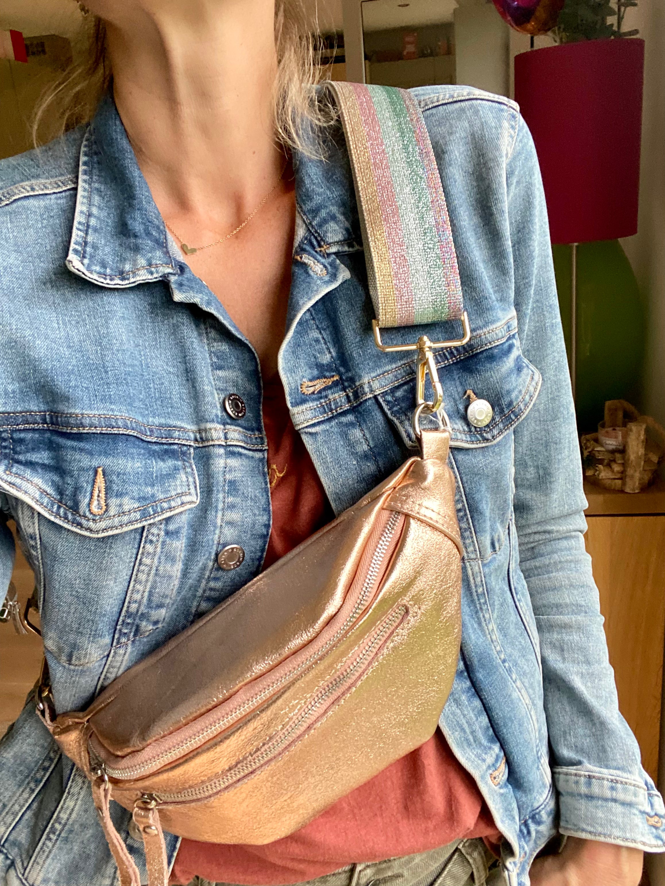 Sangle / Bandoulière Color Pop paillettes pour sacs / bananes - JESS