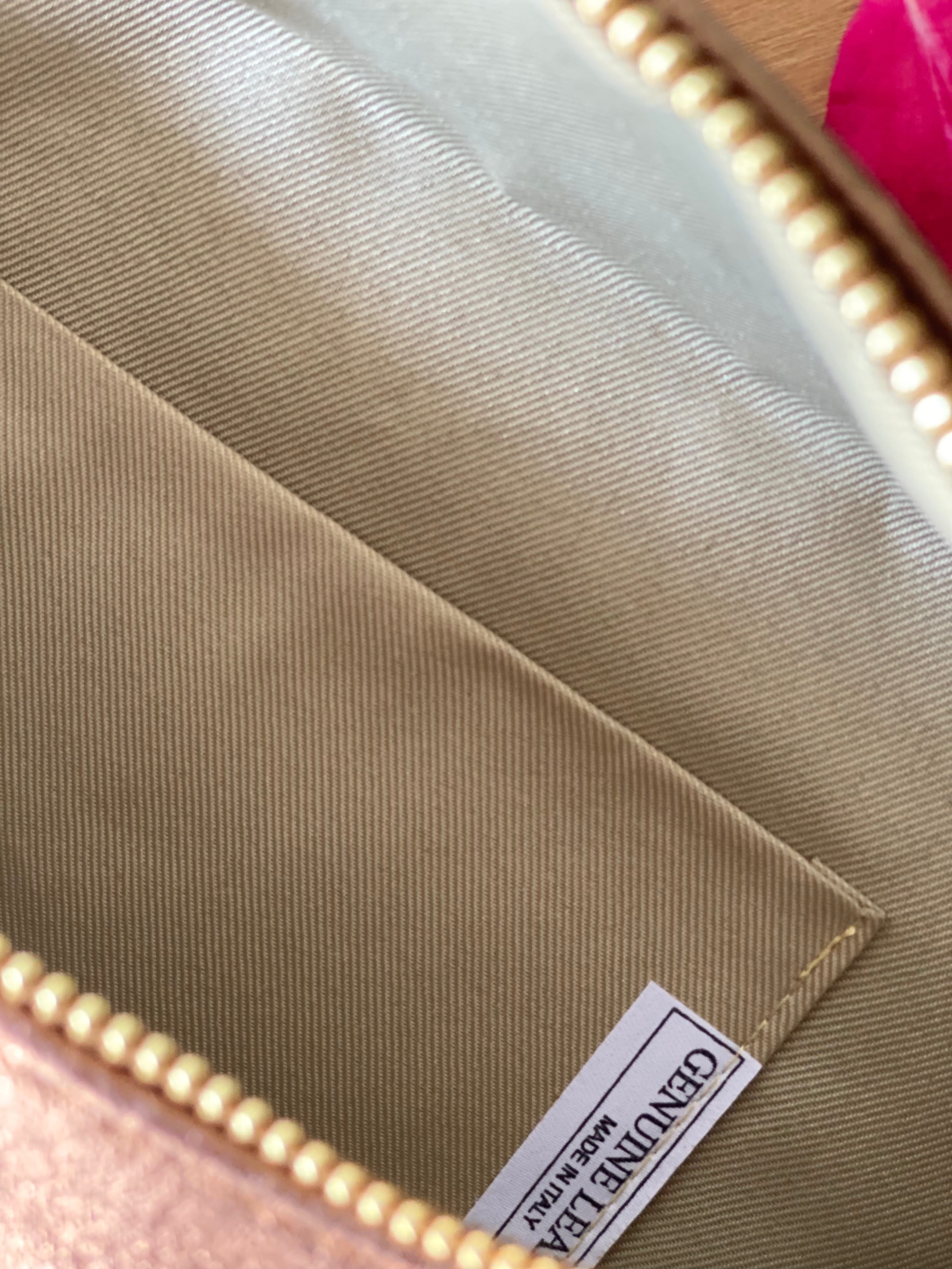 Sac banane XL en cuir irisé 30cm - JANIS - Or rosé