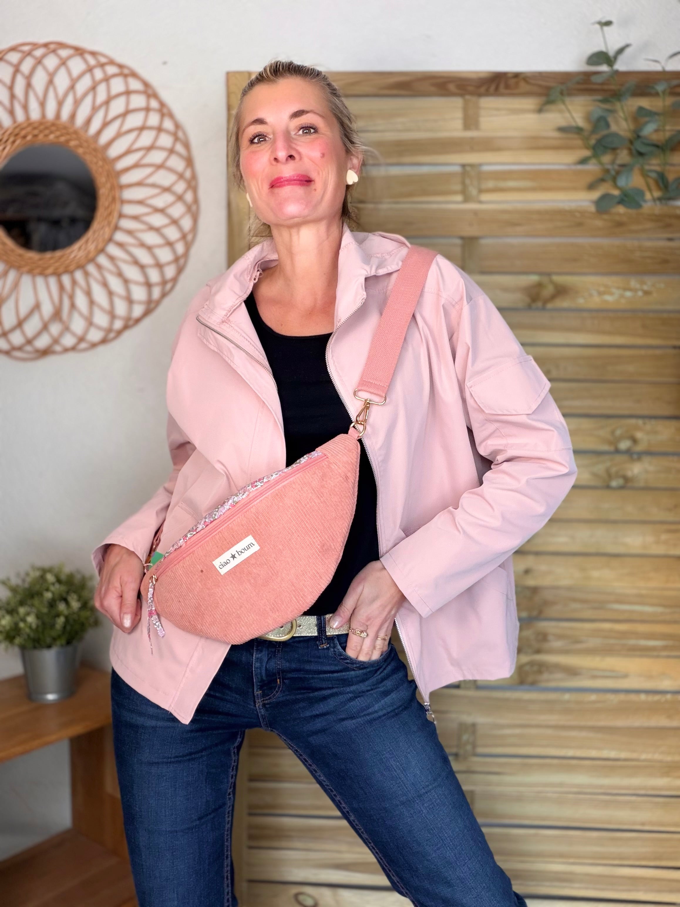 Veste Coupe vent court LIZZIE - Rose