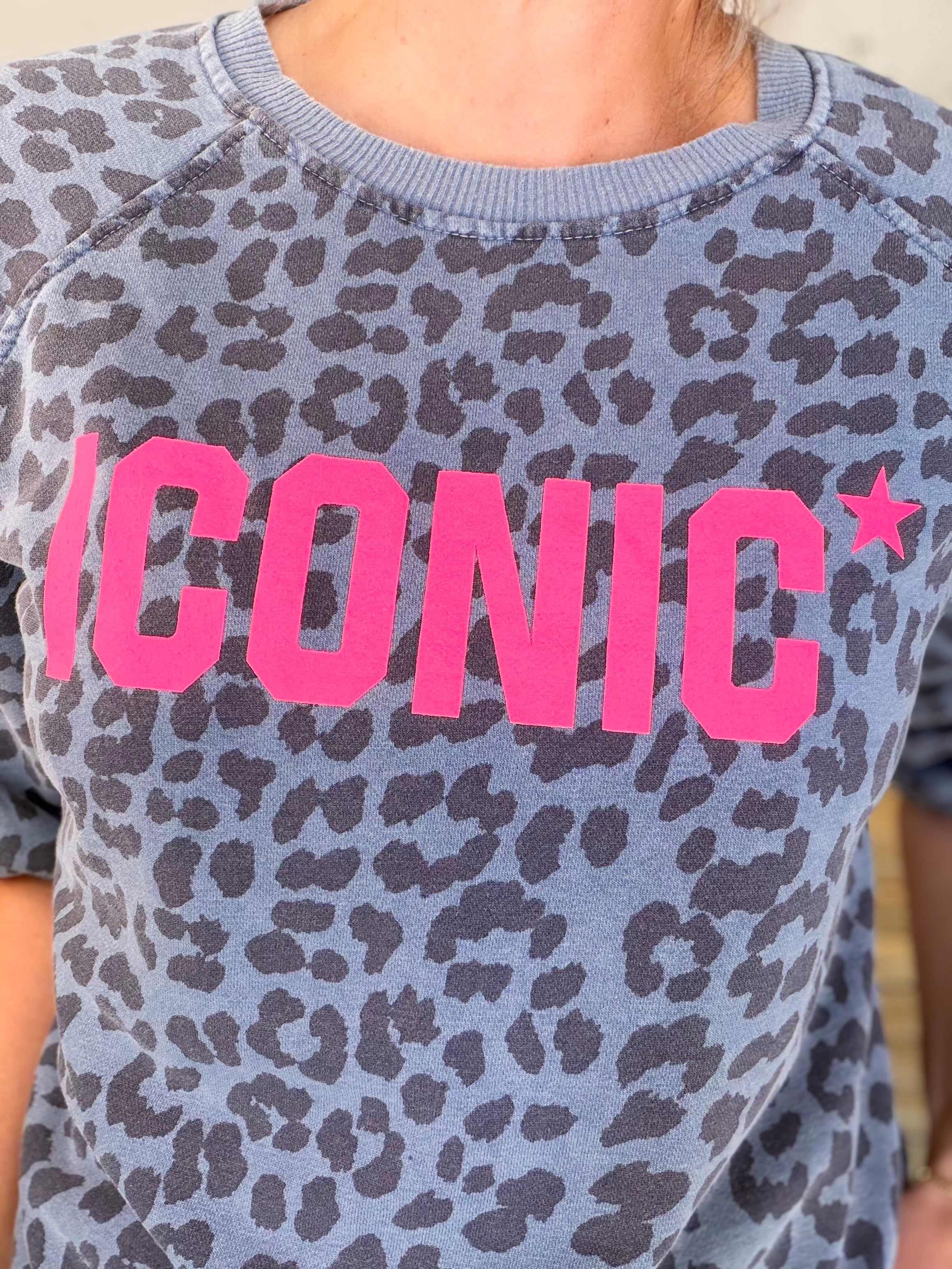 Sweat ICONIC Léo - ANGELA Bleu pétrole