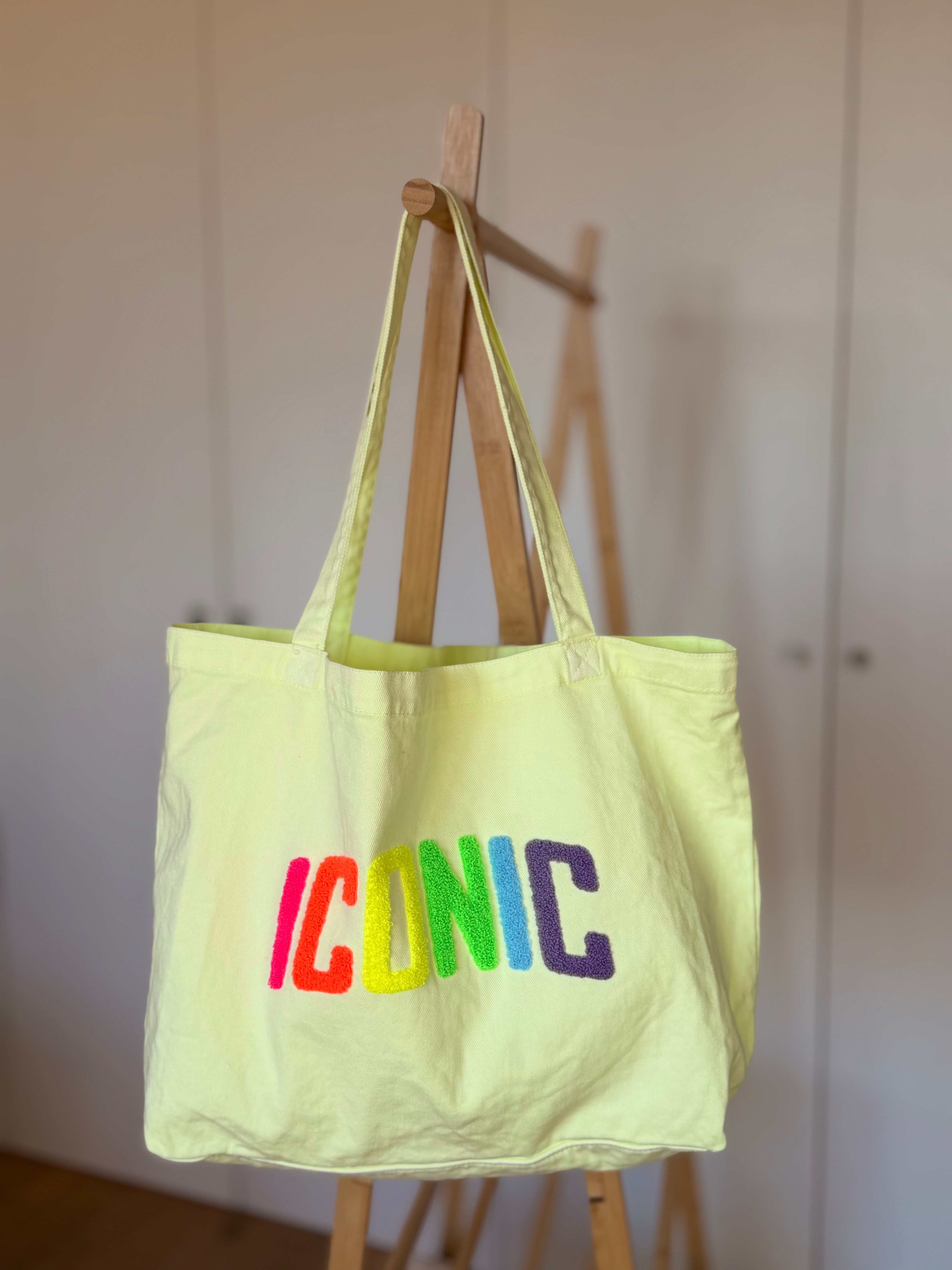 Grand Tote bag ICONIC Jaune VANINA