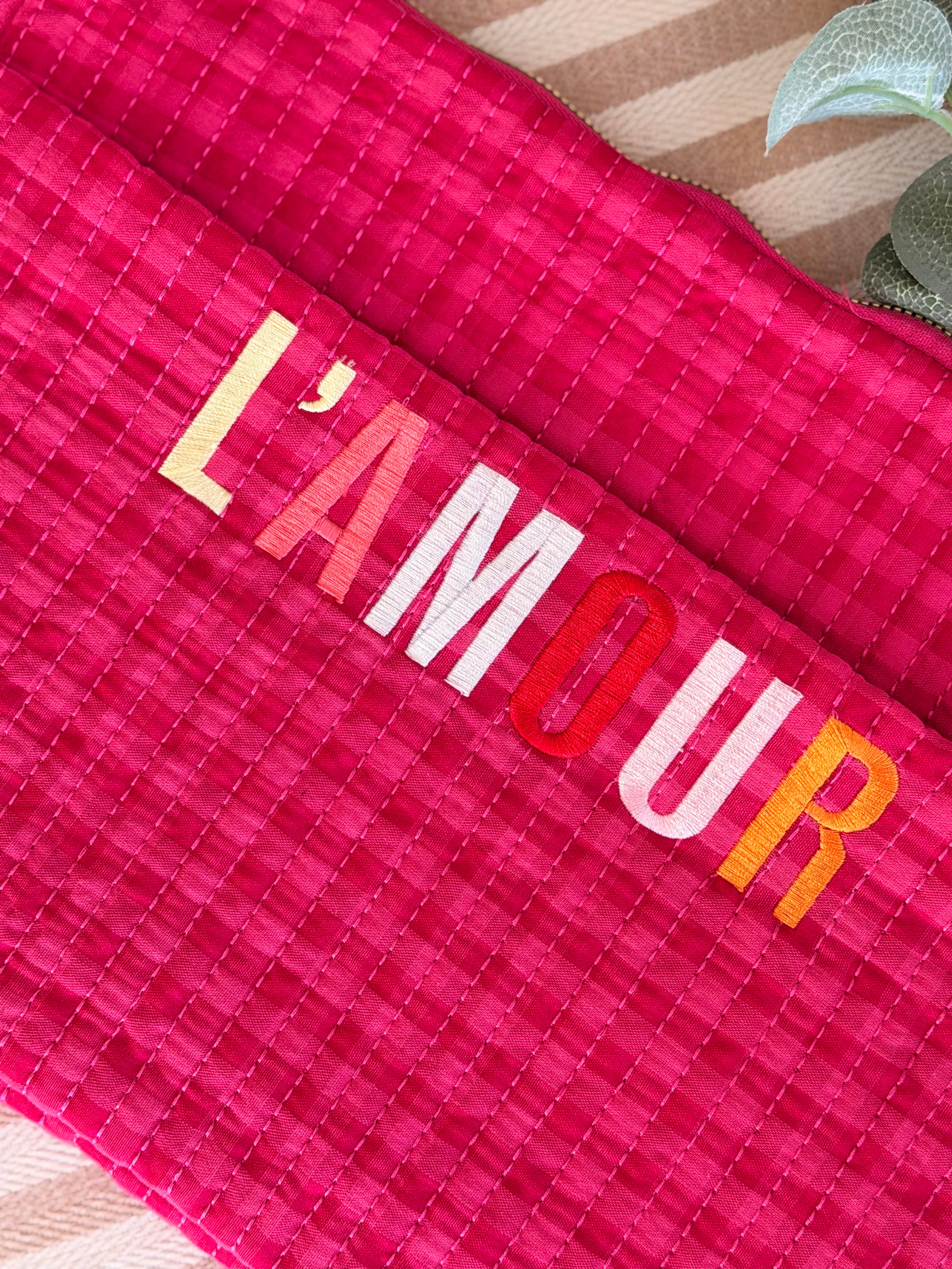 Pochette matelassée pour ordinateur 13´ L’AMOUR