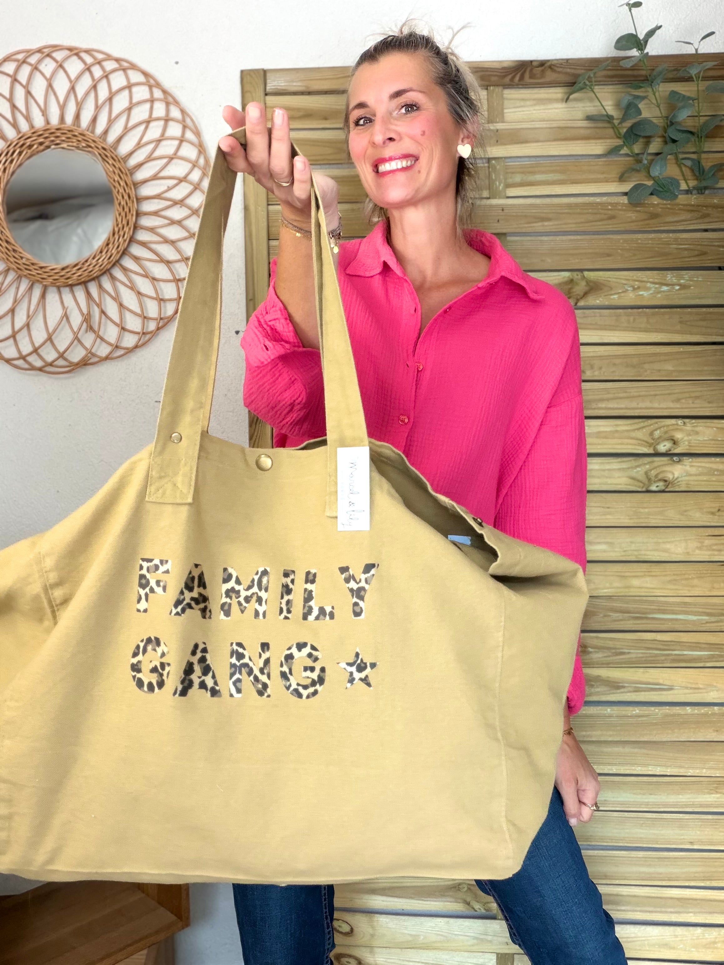 Sac week end FAMILY GANG Sable - Marcel et Lily